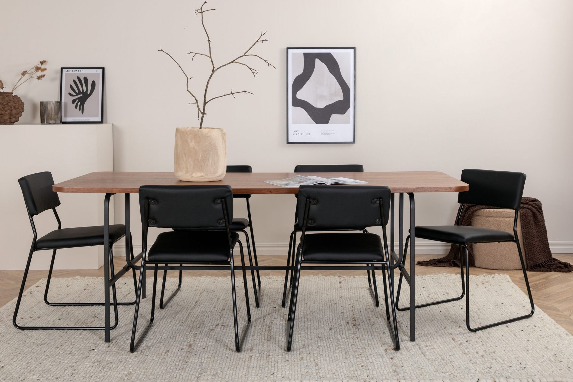 uno matbord med 6st kenth matstol -