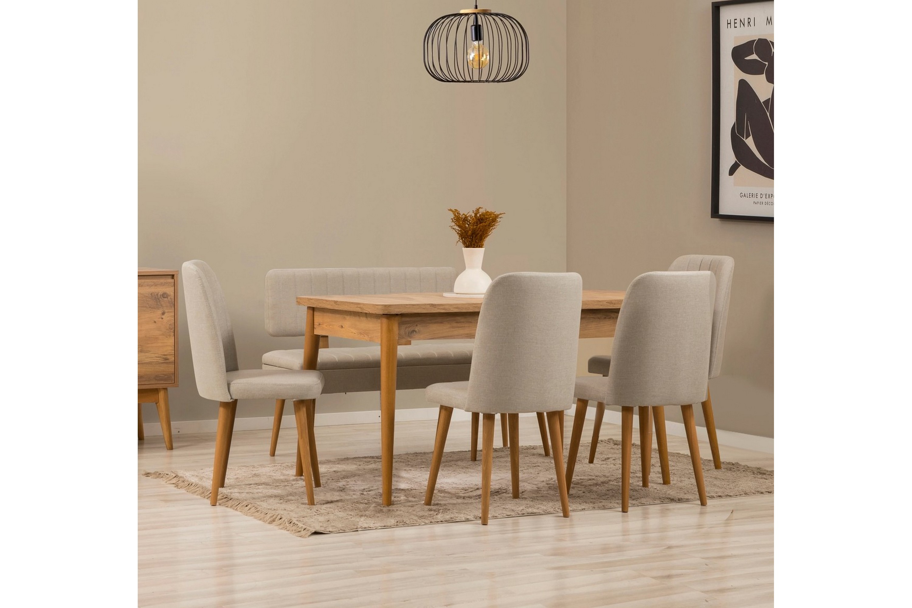 matgrupp vinadi rektangulär - beige