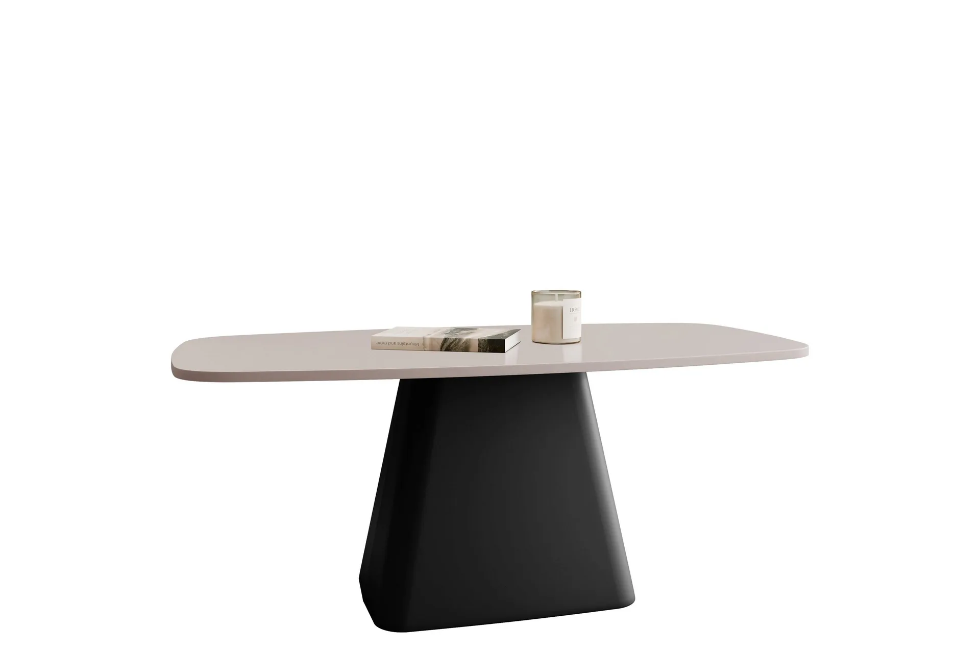 meylor soffbord 120 cm - beige/svart