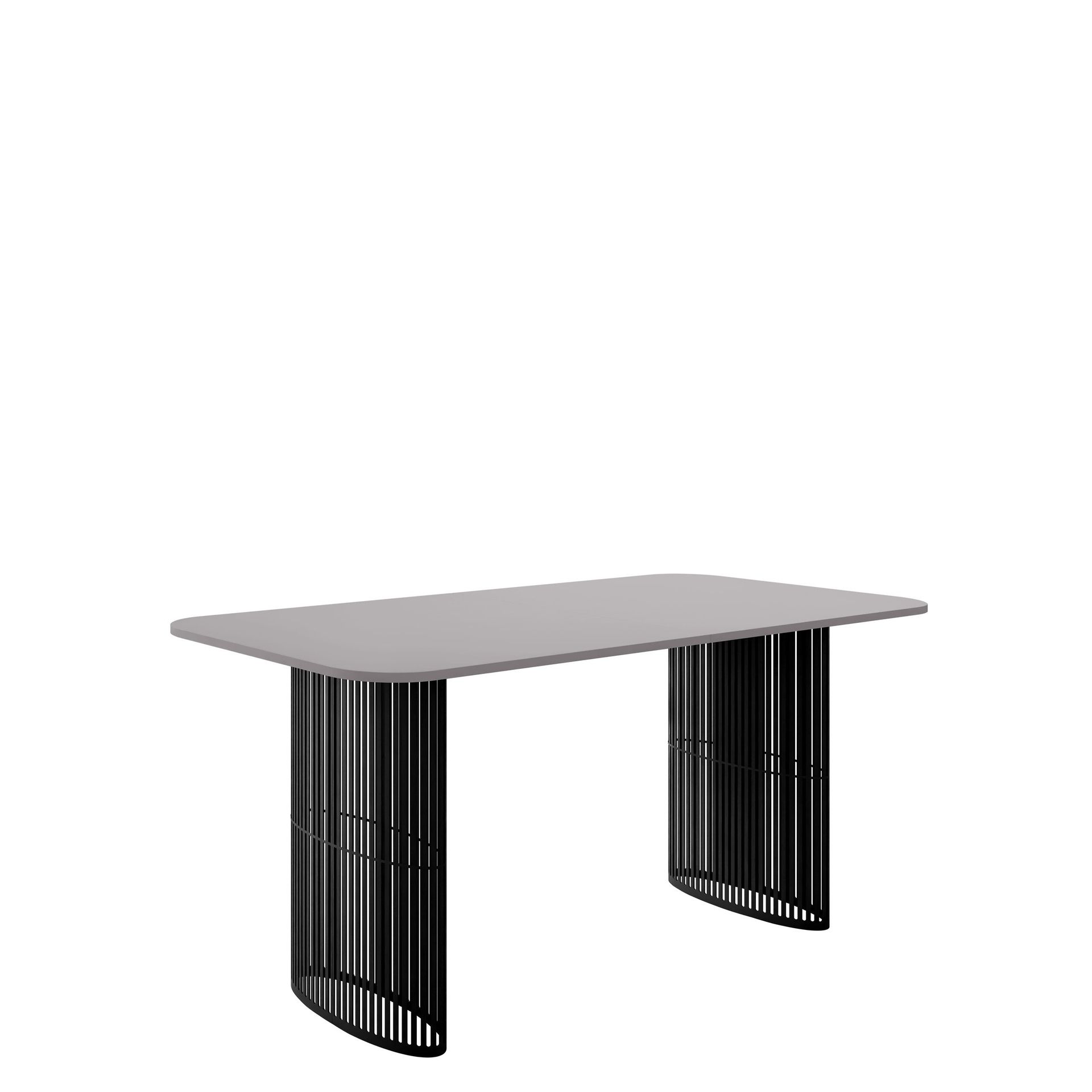 Mirion Matbord f&ouml;rl&auml;ngningsbart 160-236 cm - Svart, gr&aring;