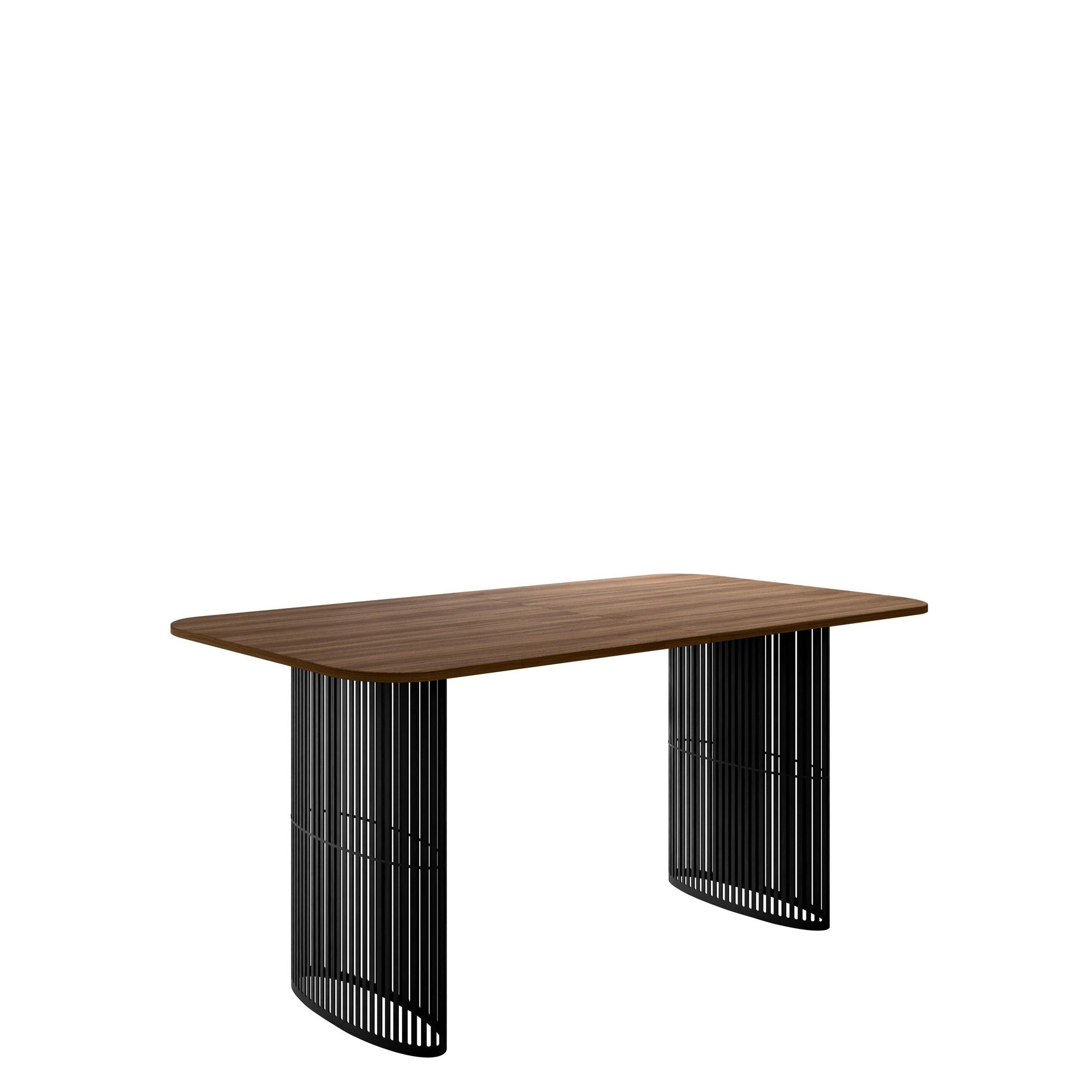 Mirion Matbord f&ouml;rl&auml;ngningsbart 160-236 cm - svart / brun