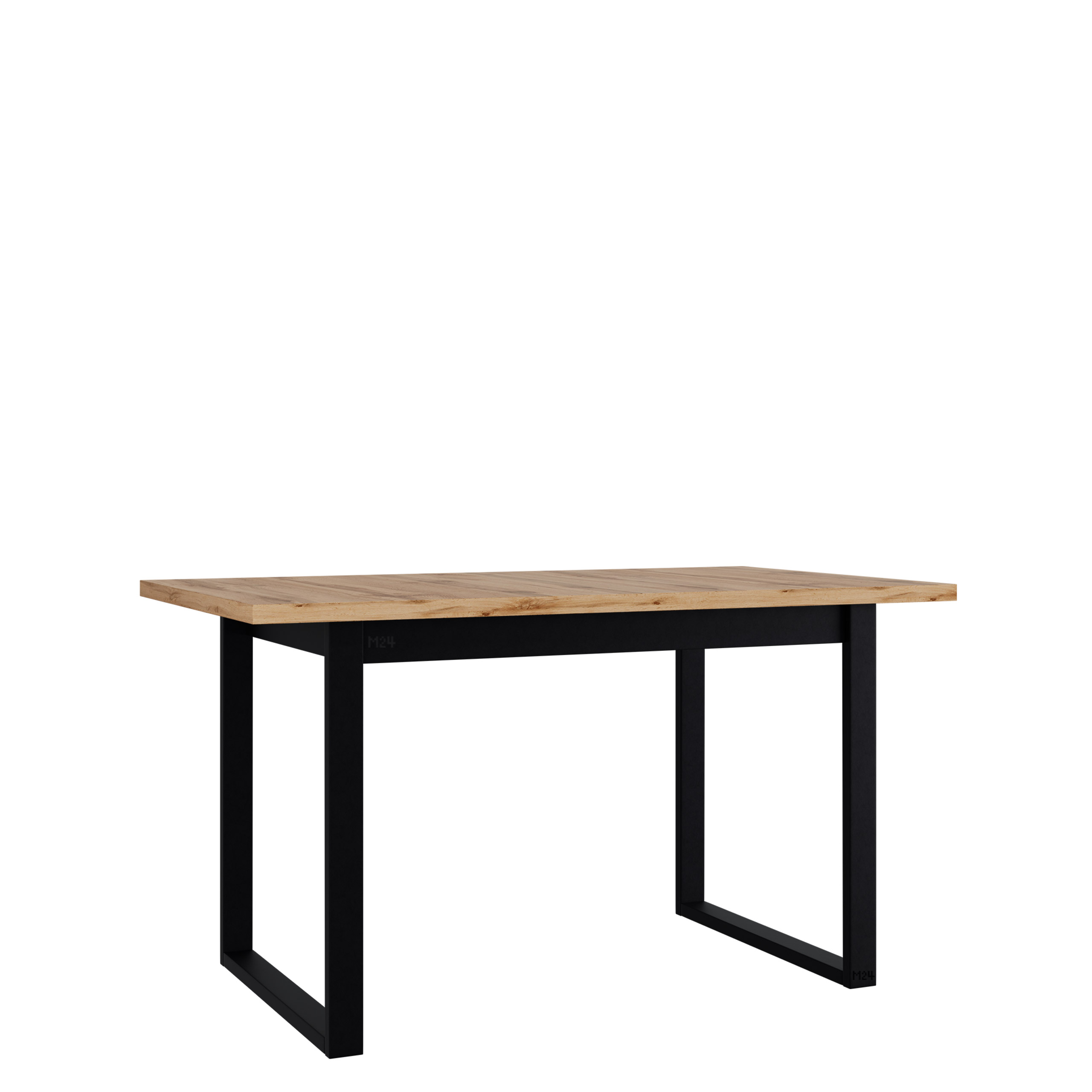 mirlen matbord 140 cm rektangulär - svart/brun