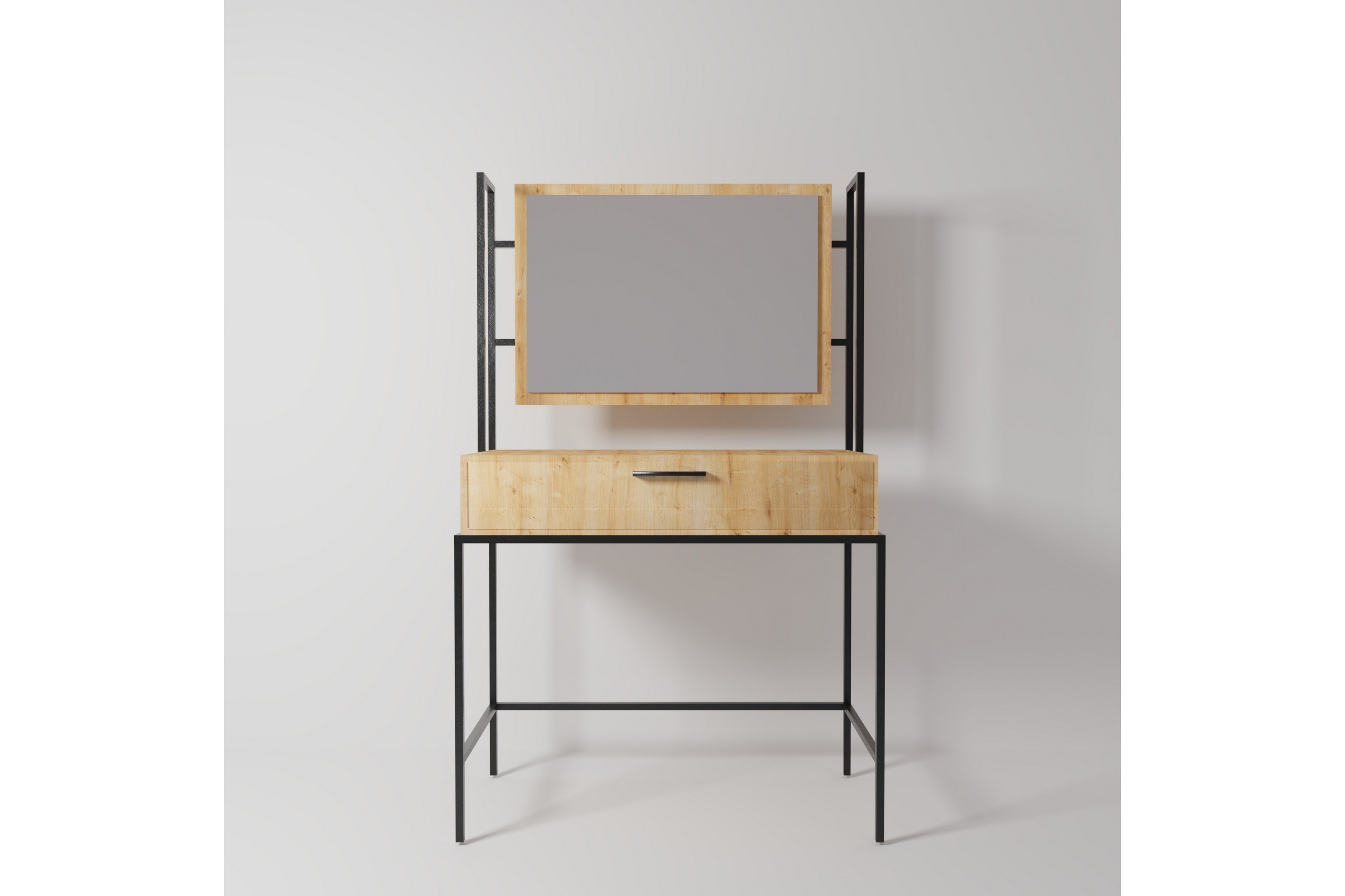 Momodern Sminkbord 120x40 cm Ek/Svart