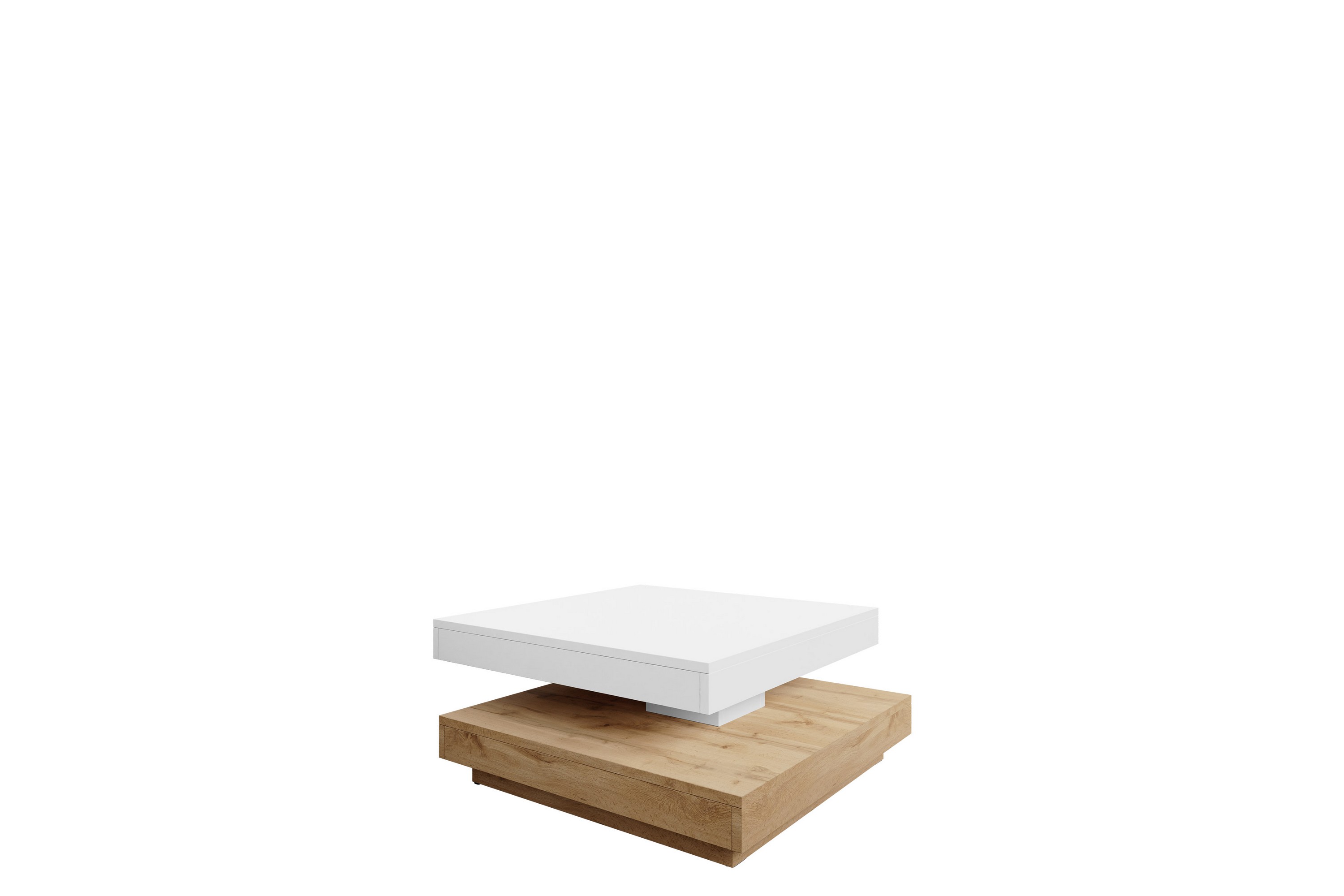 Nenani Soffbord 70 cm Vit/Beige
