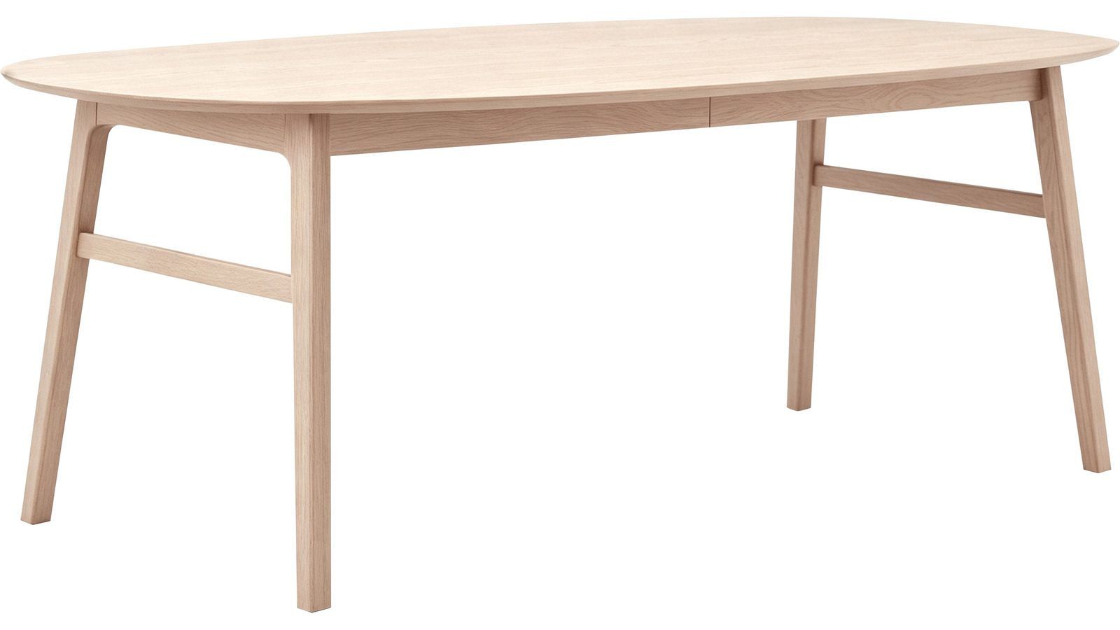 Nordal Matbord Förlängningsbar 105x205-305 cm - Vitpigmenterad