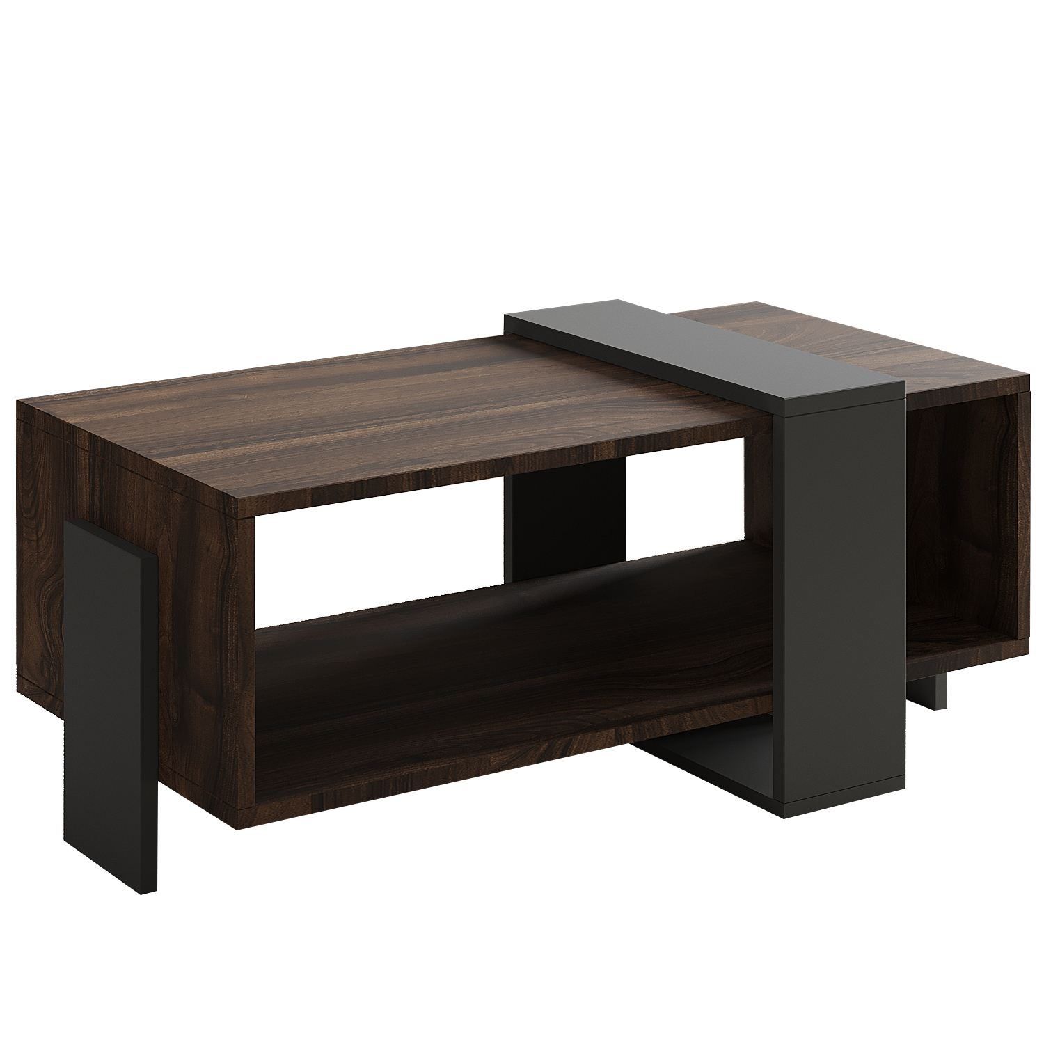 Norell Soffbord 90x40x49 cm - Valnöt/Antracit