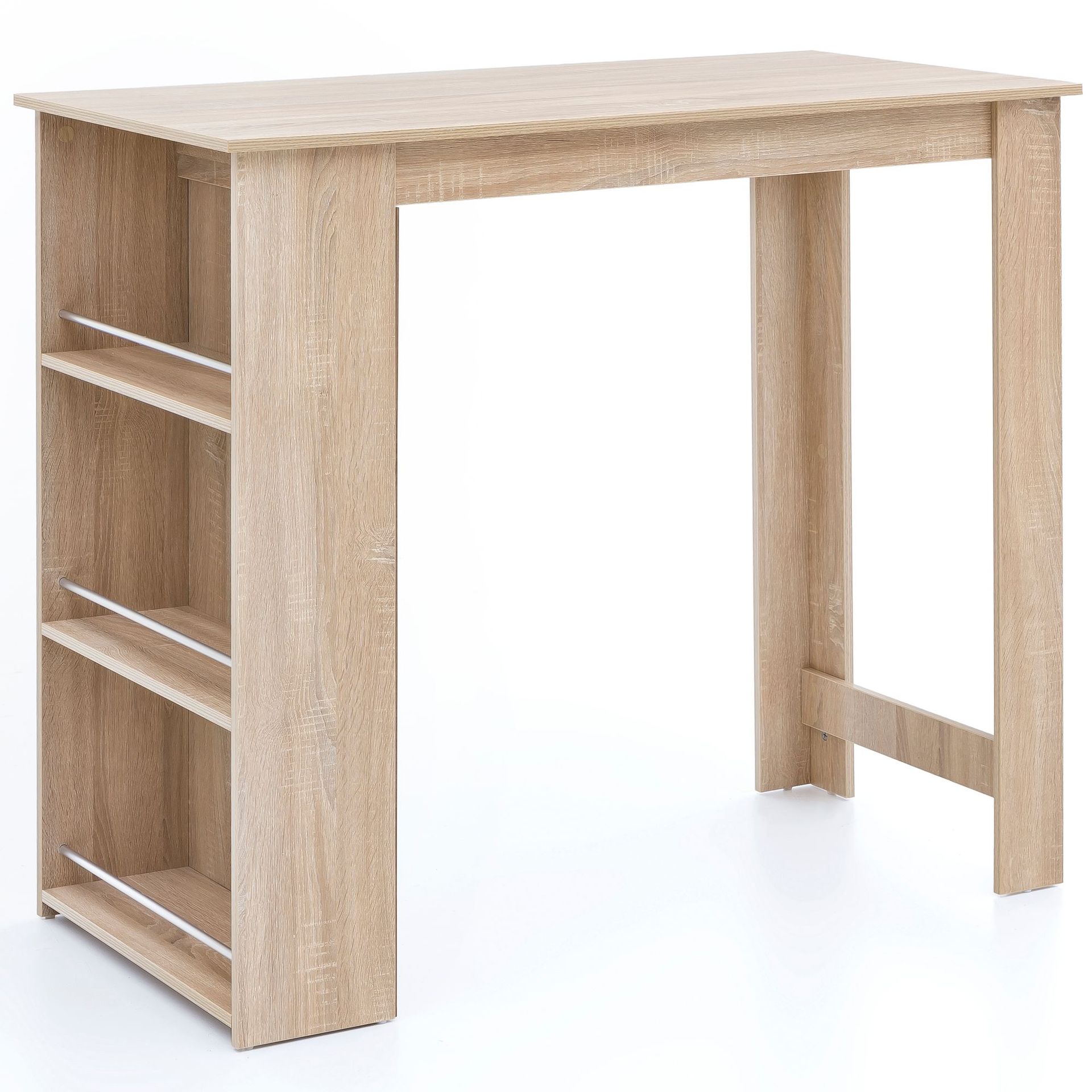 Norova Barbord 120 cm - Sonoma-ek/silver