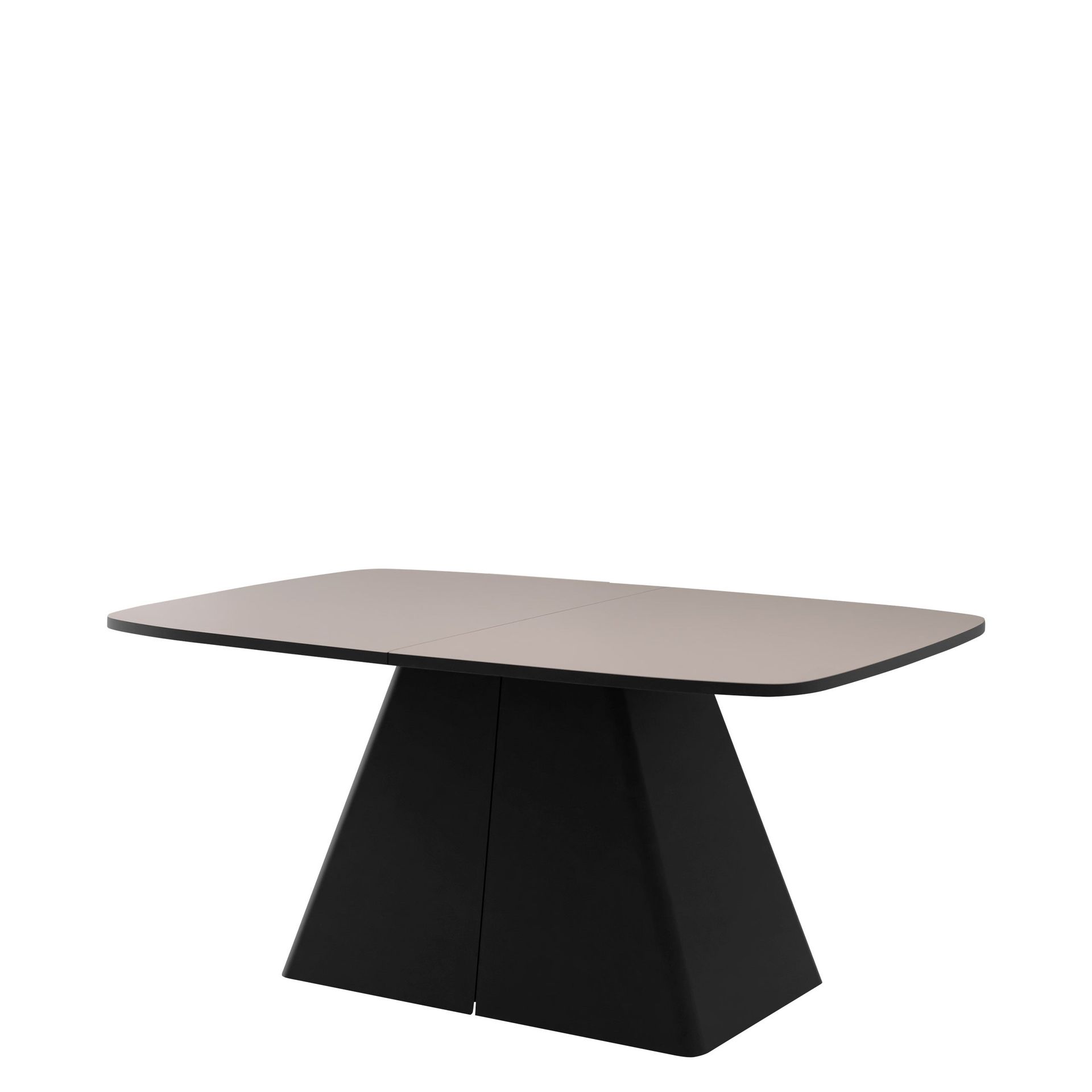 Novaj Matbord f&ouml;rl&auml;ngningsbart 180-256 cm - svart, beige