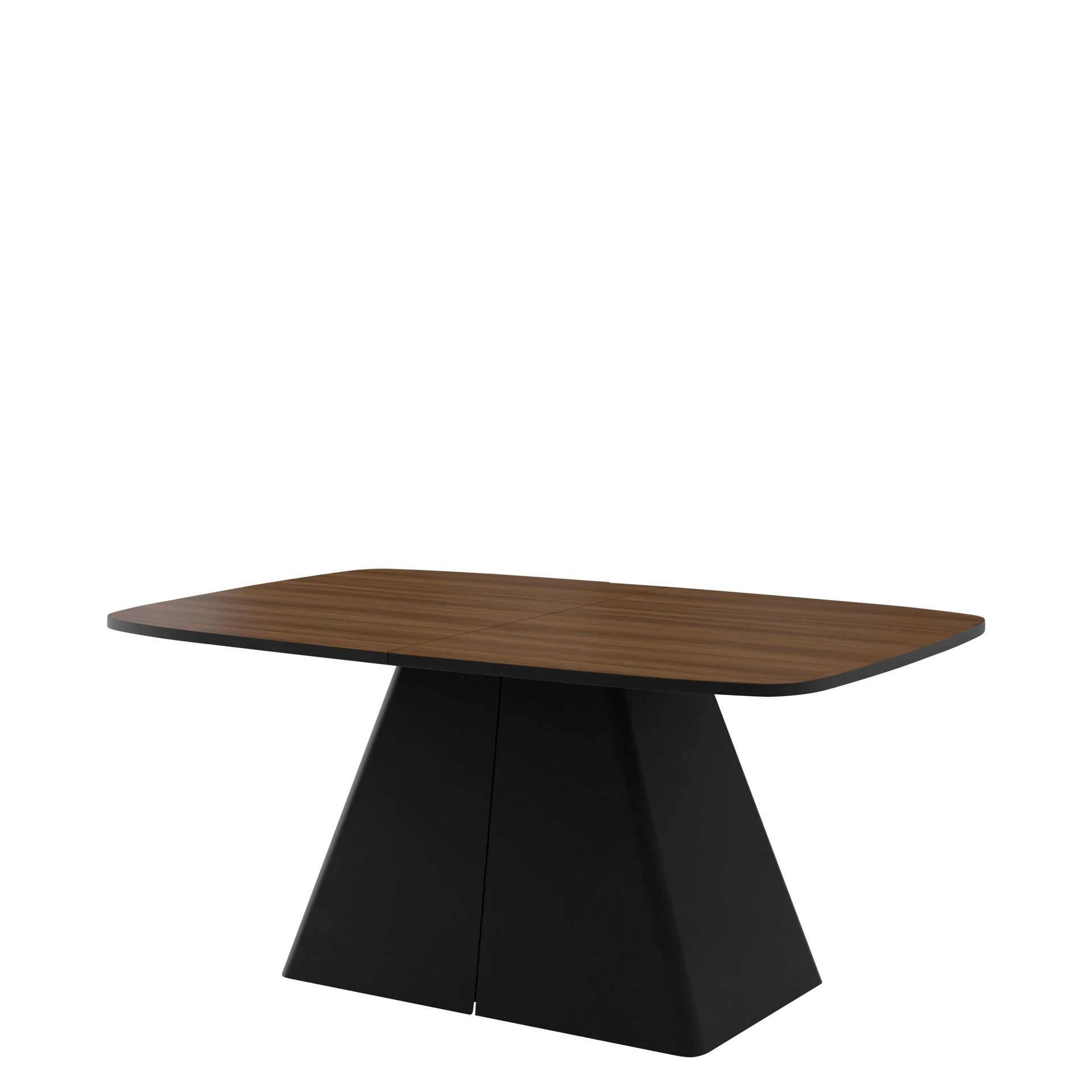 Novaj Matbord f&ouml;rl&auml;ngningsbart 180-256 cm - svart, brun