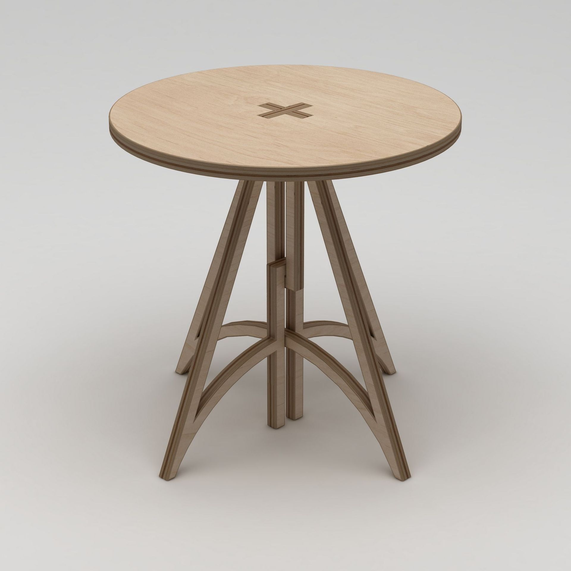 Nurena Matbord 75 cm - Naturligt tr&auml;