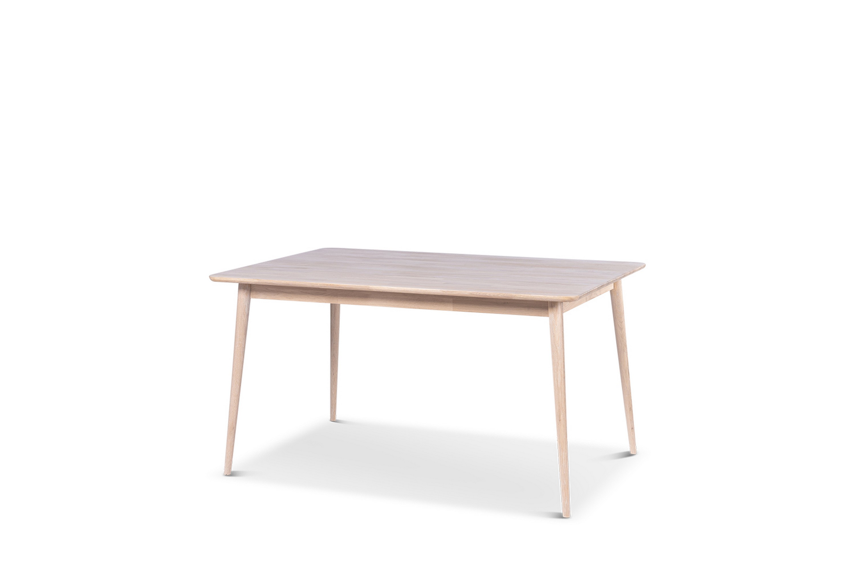 odense matbord 140 cm för 4 personer i massivt trä - natur