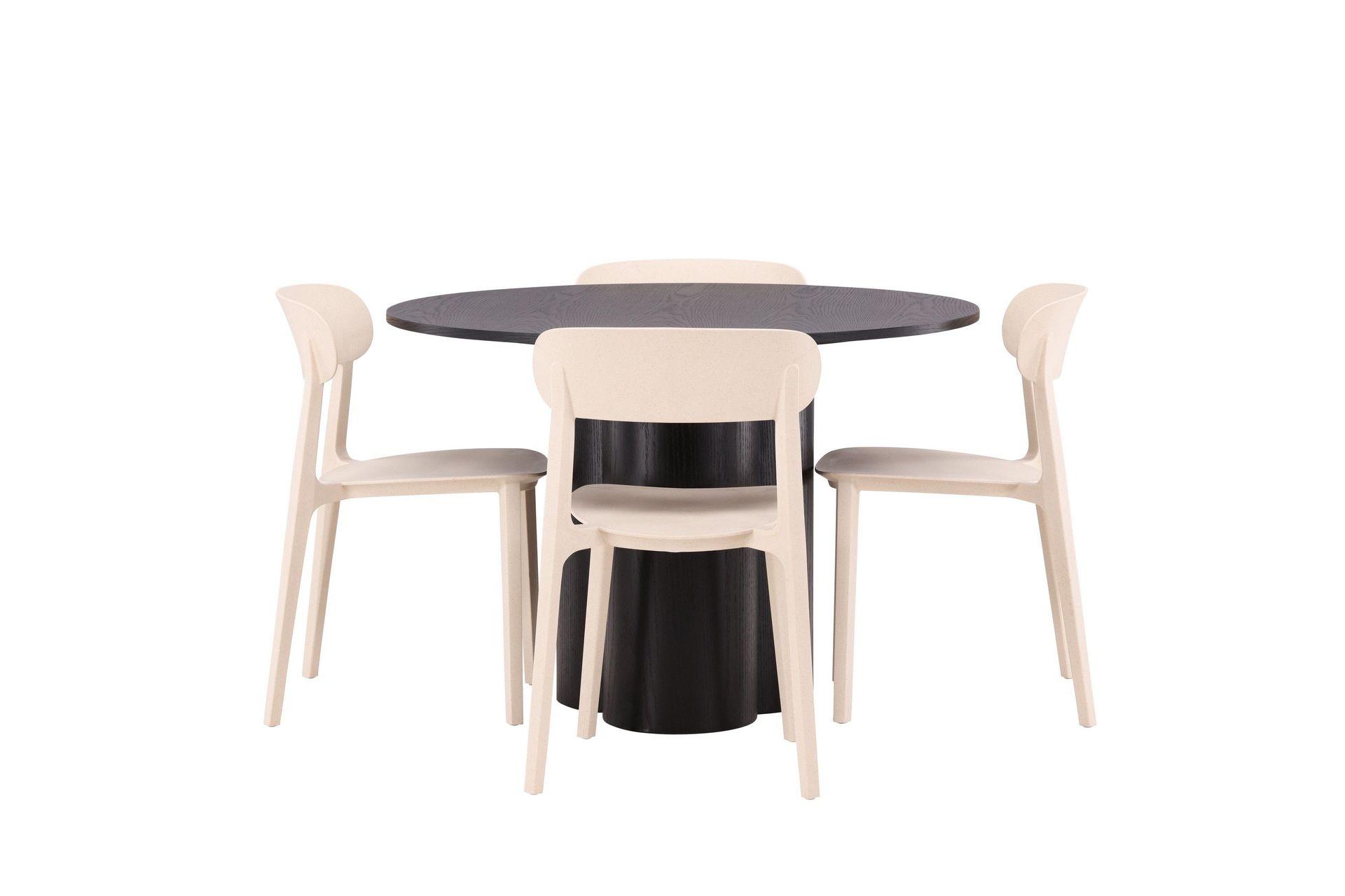 Olivia Matgrupp 110 cm Rund med 4 &Aring;stol Stolar - Beige