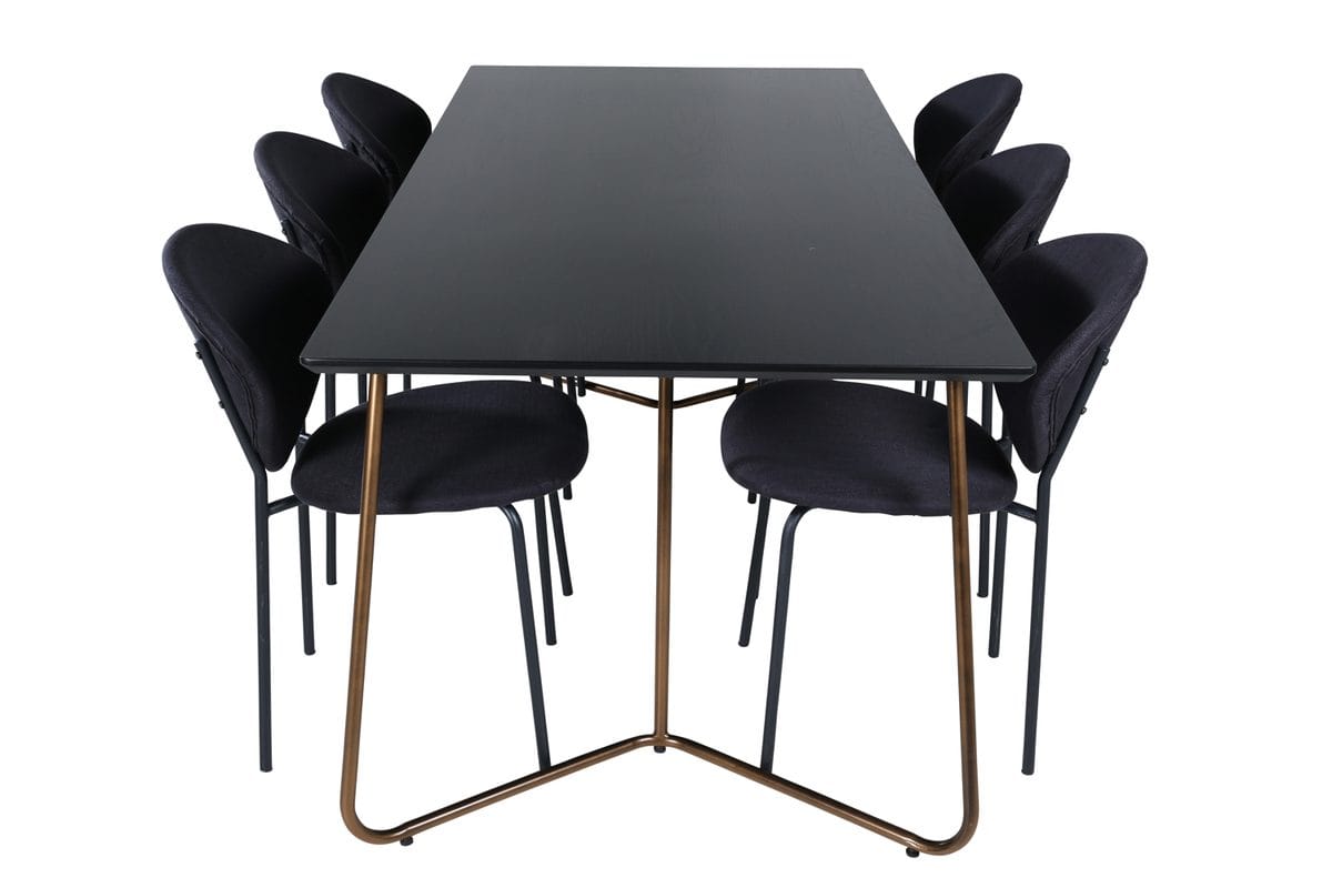 Petra Matbord 190 cm med 6 Vault Matstol -