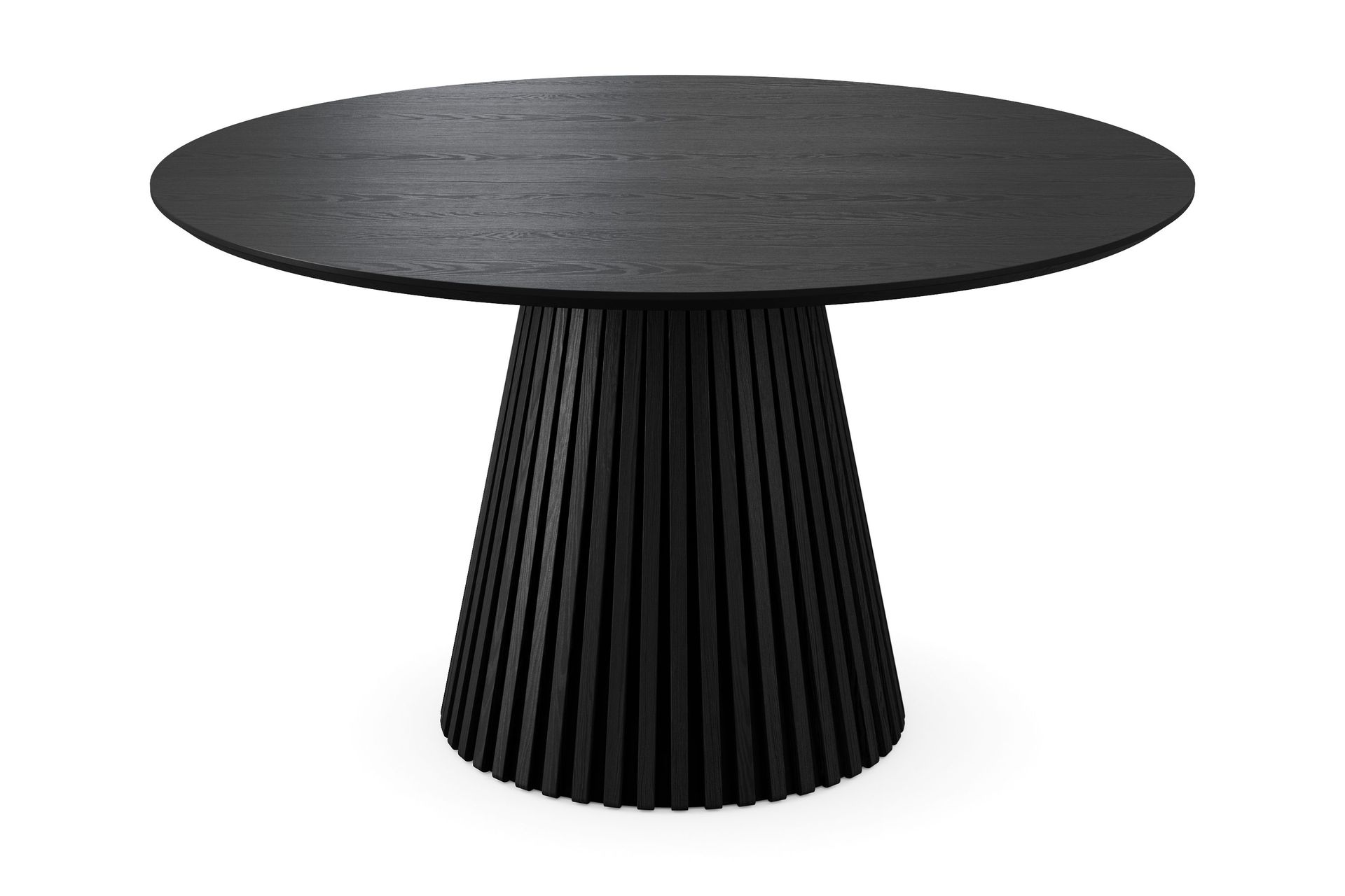Peyra Runt Matbord 130 cm Fan&eacute;r - Svart