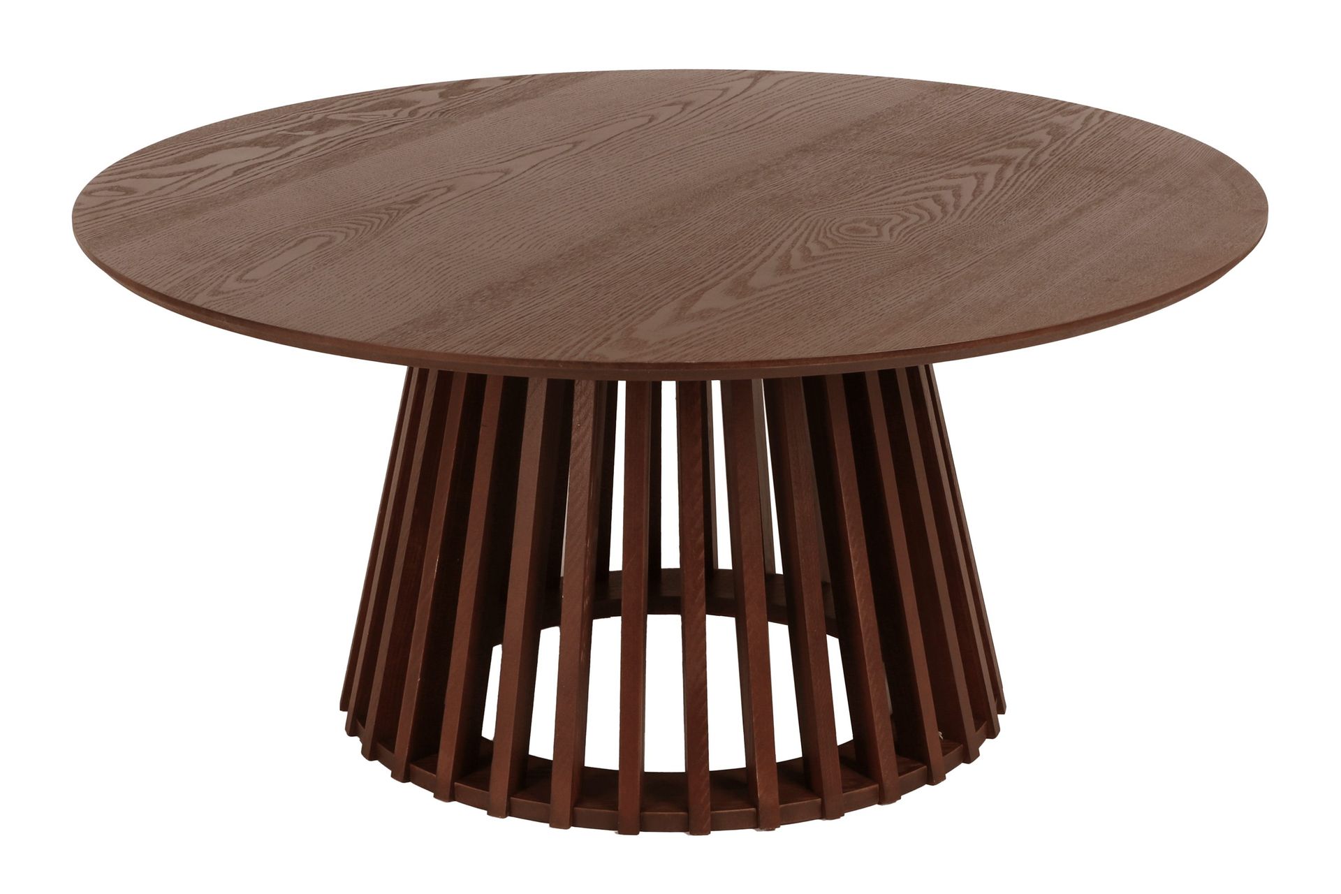 Peyra Soffbord Runt 86 cm Fan&eacute;r - Valn&ouml;t