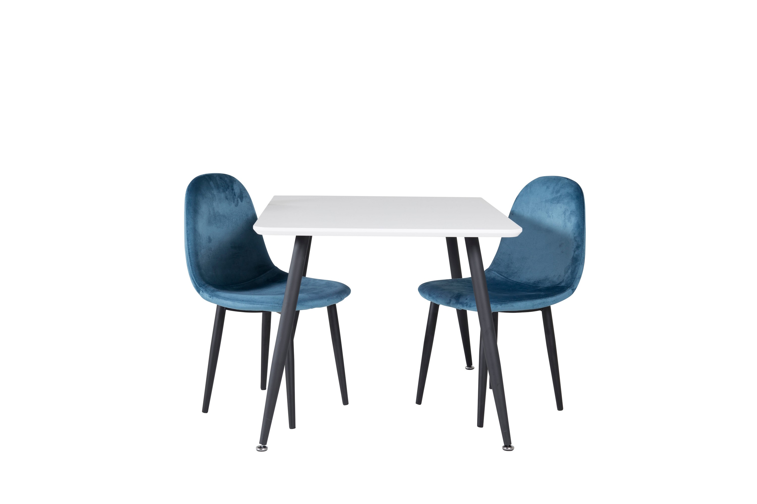 Polar Matgrupp 80 cm Rektangulär med 2 Polar stolar Svart