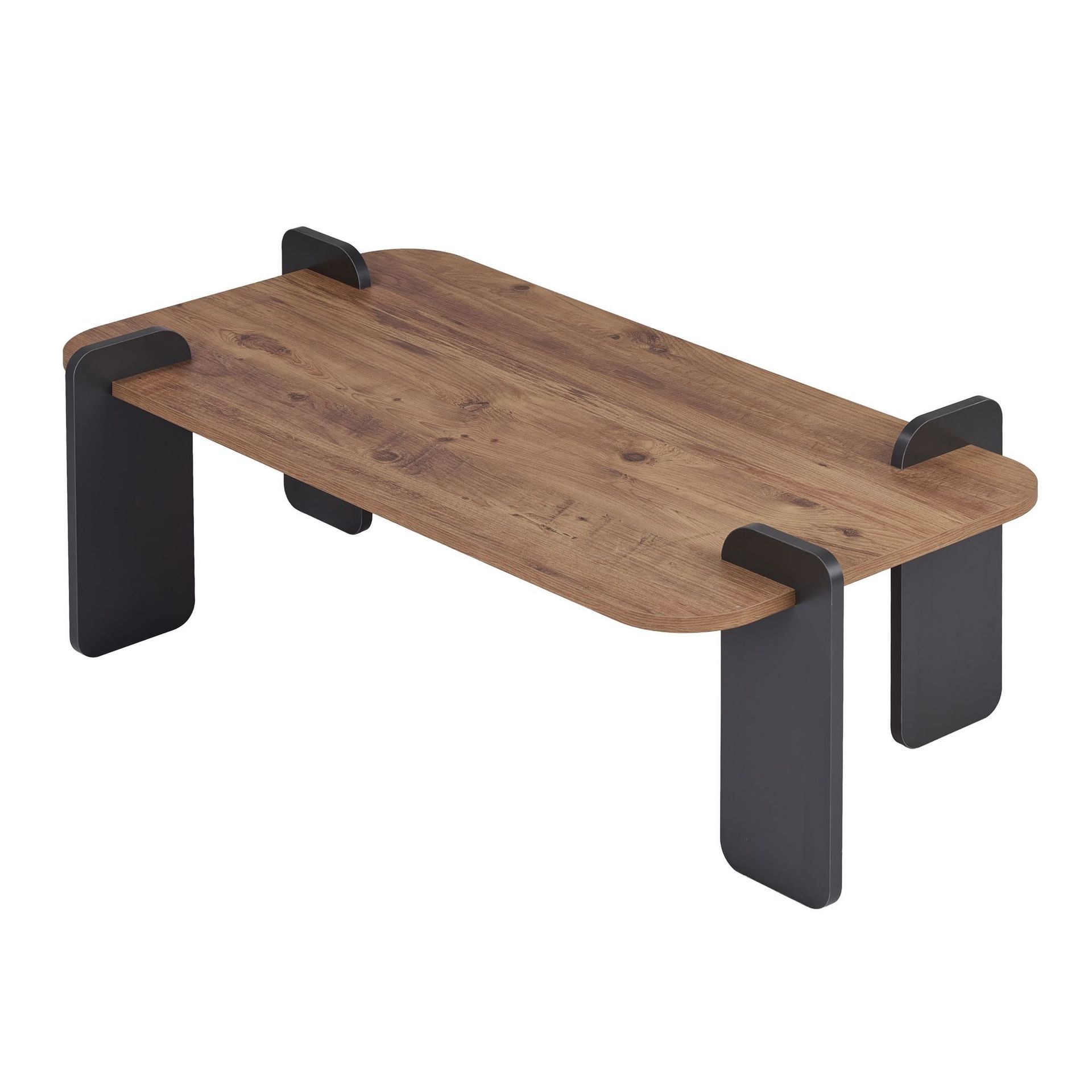 Qalen Soffbord 120 cm - Atlantisk furu och antracit