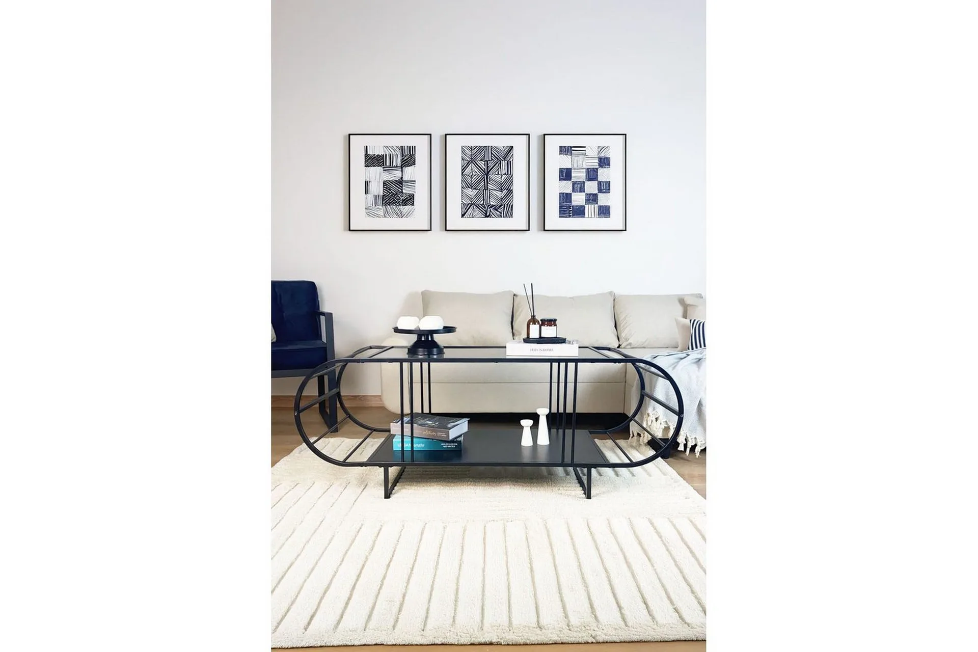 quorinor soffbord 145 cm - svart