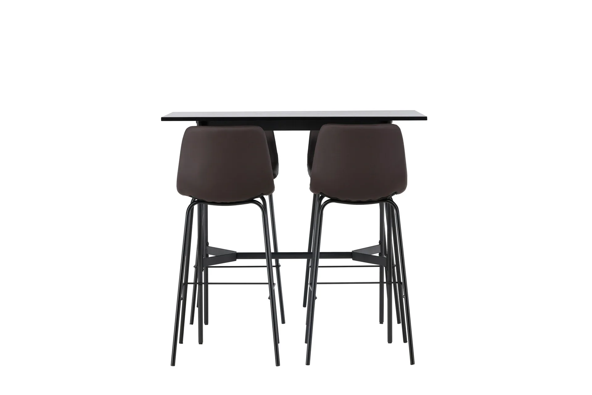Rax Matgrupp 120 cm Rektangul&auml;r med 4 Alexi stolar - Svart