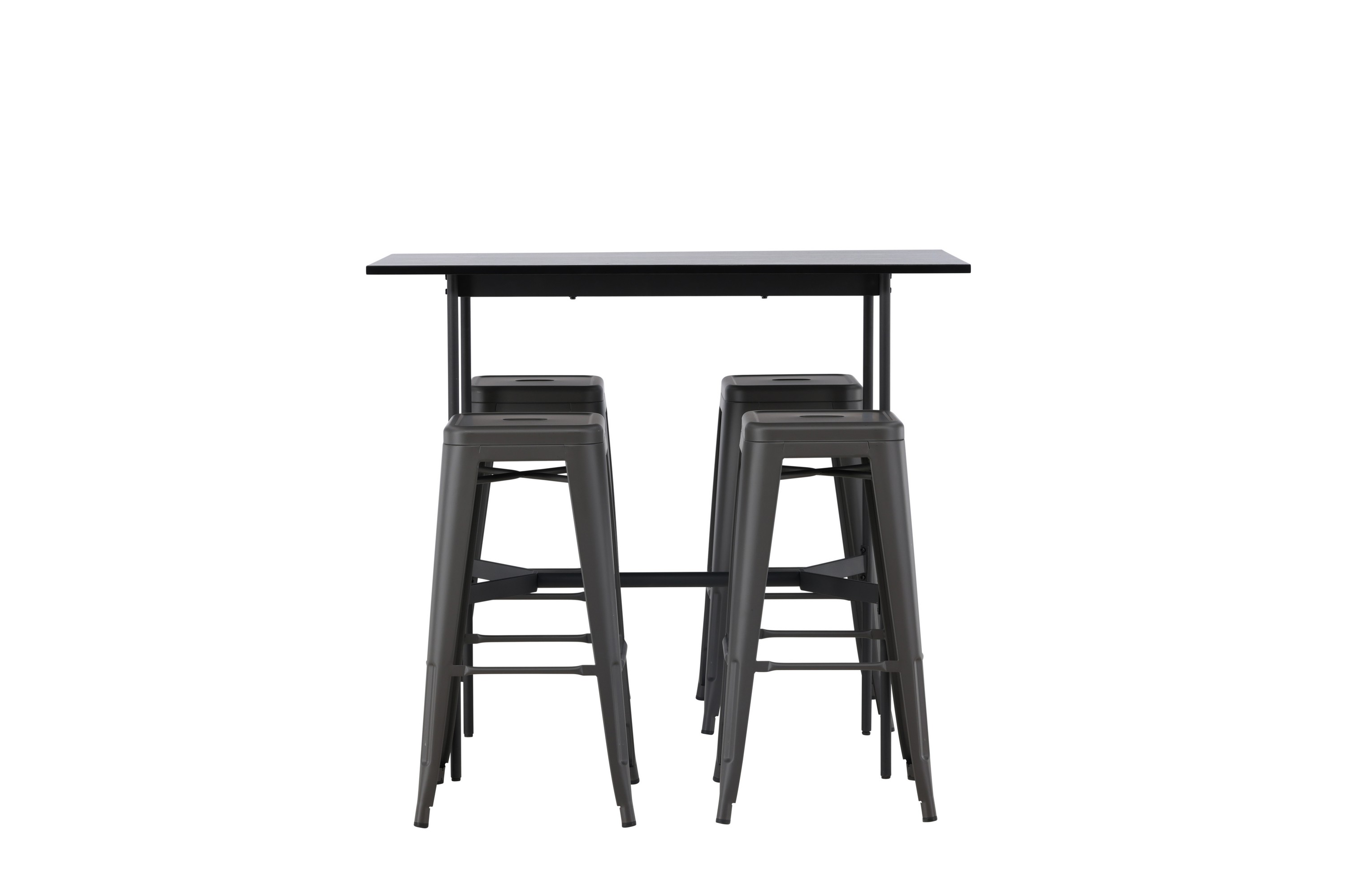 Rax Matgrupp 120 cm Rektangulär med 4 Tempe stolar Svart