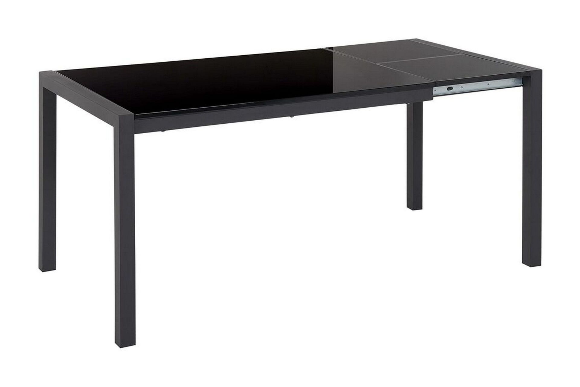 Renton Matbord F&ouml;rl&auml;ngningsbart 120-160x80 cm - Svart