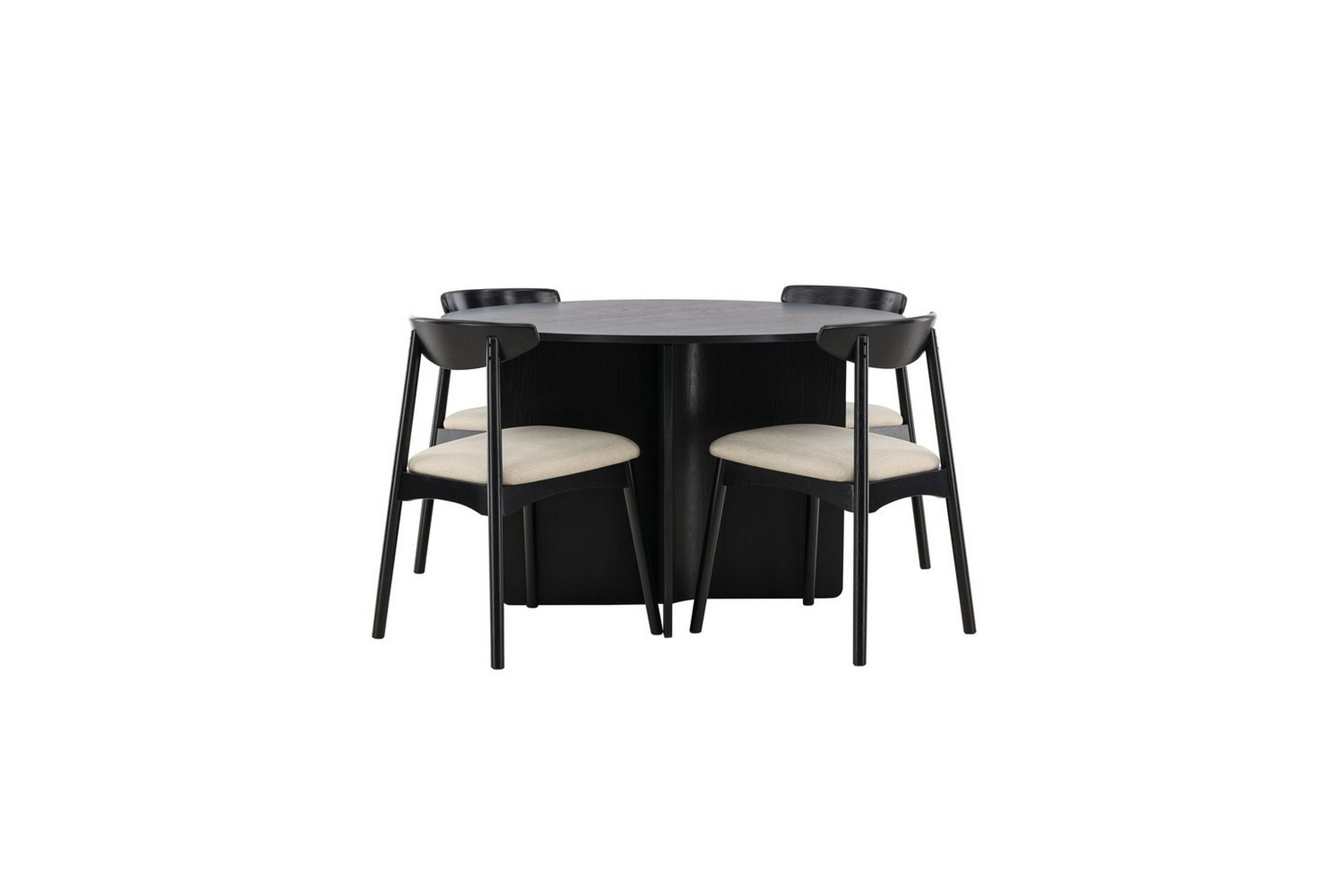 rund matgrupp ven, tyresö - svart