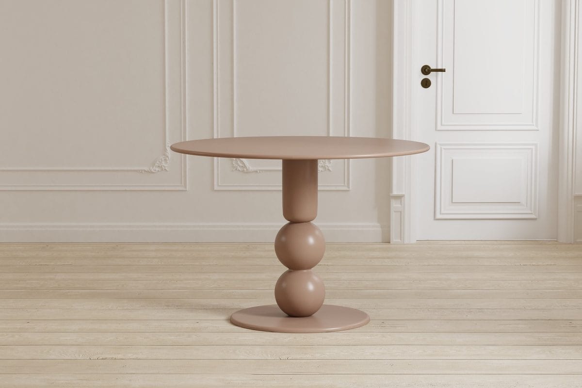 Runt matbord Boule 110 cm - Beige