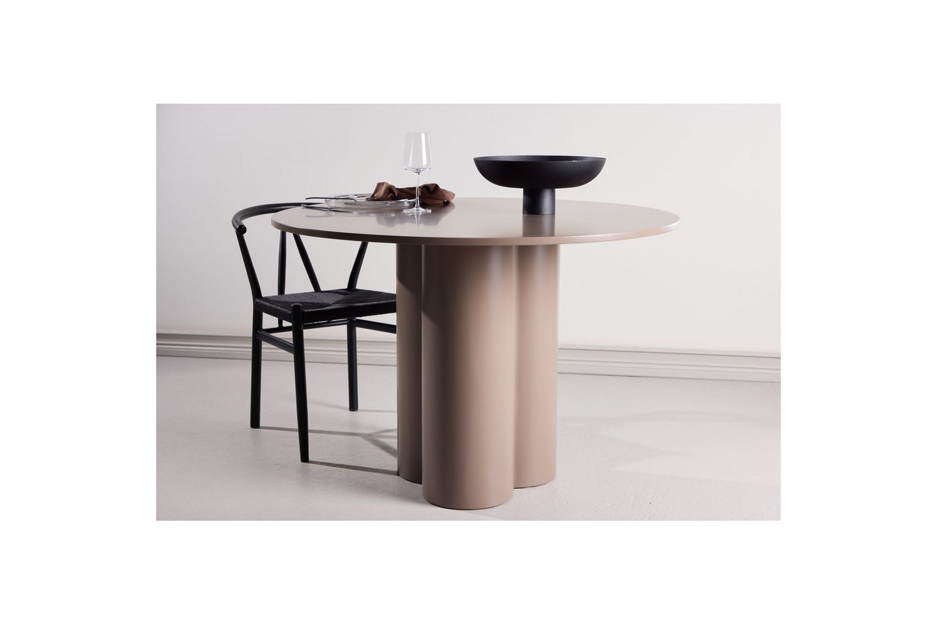 runt matbord olivia - brun, 110x76