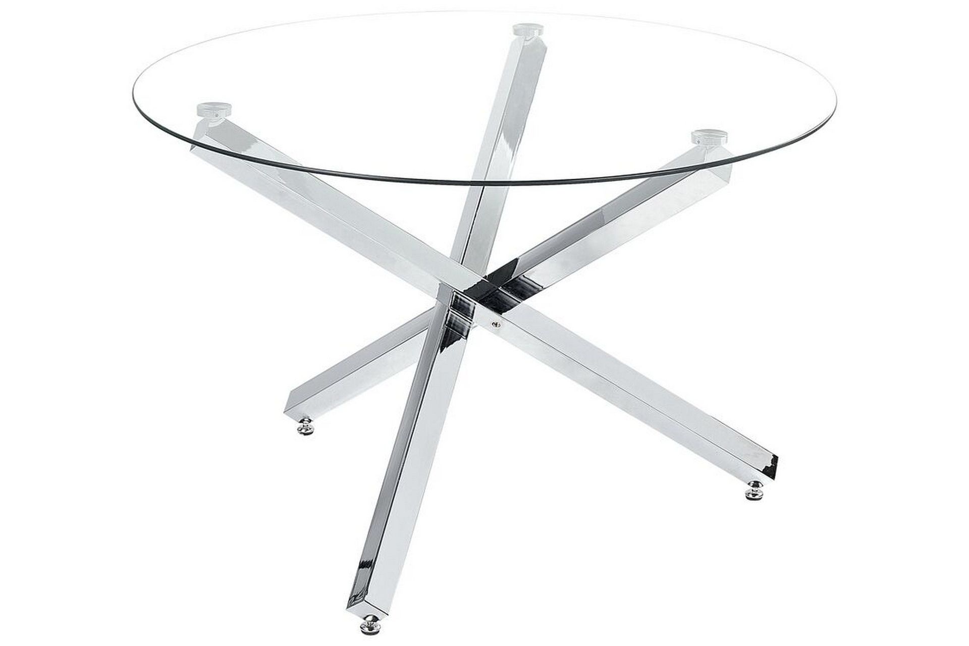 Salno Runt Matbord 110 cm i Glas - Transparent
