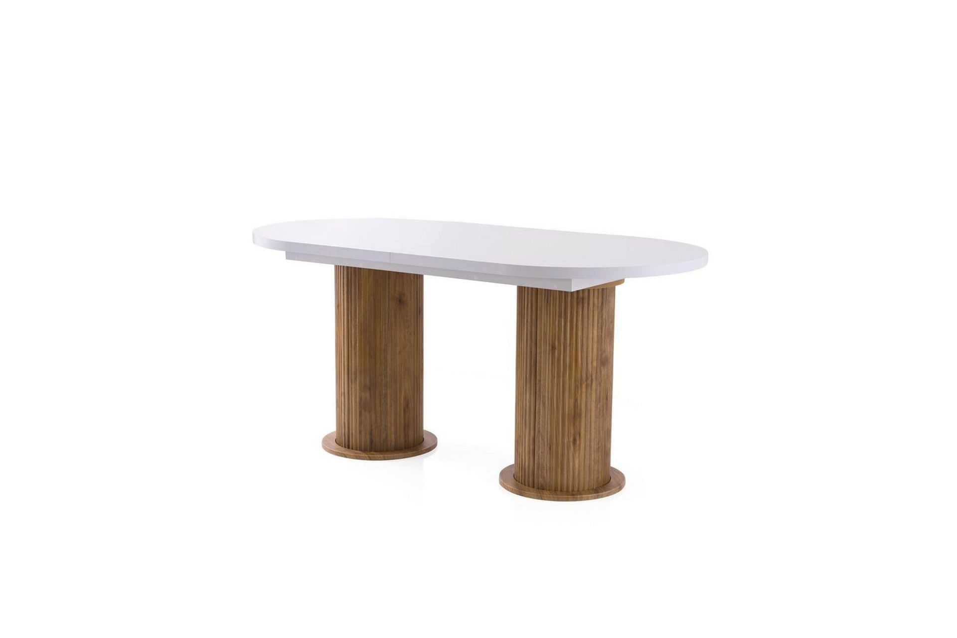 samtens matbord 180 cm oval - vit