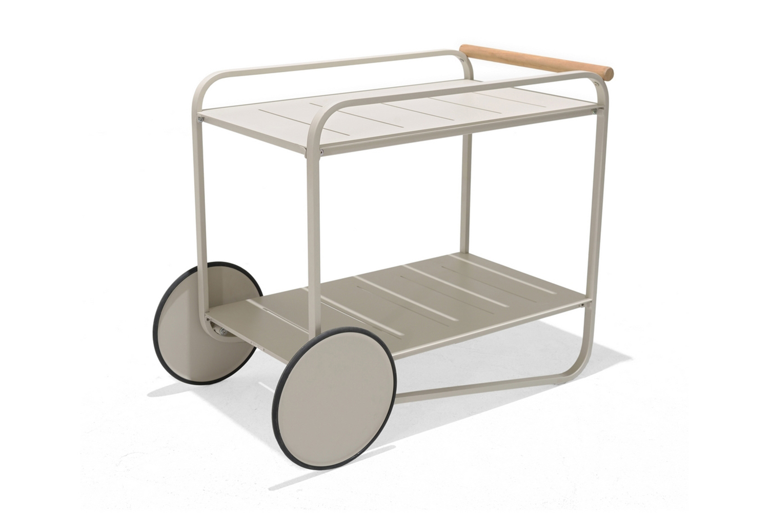 Rullbord Portals 92 cm Vit/trä