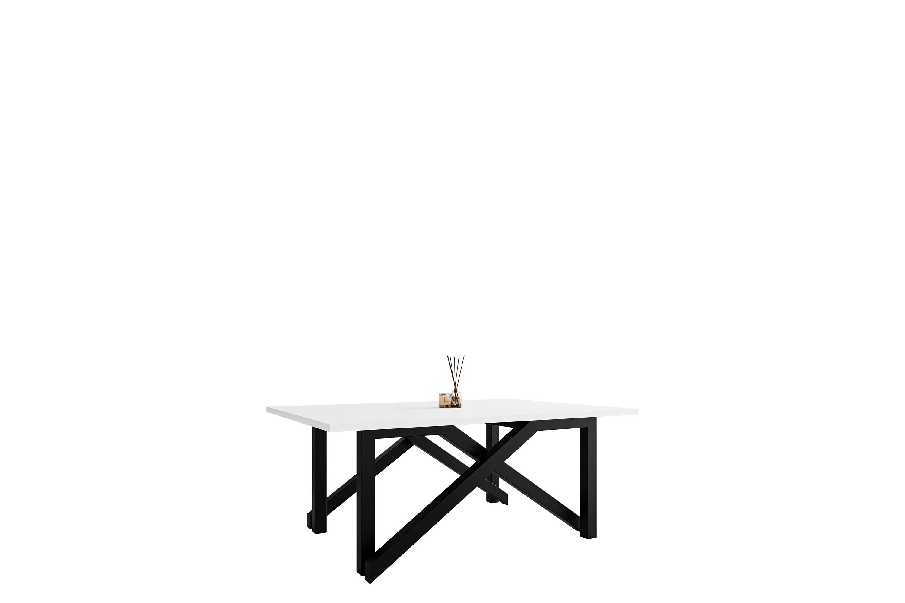 seyloren soffbord 100 cm - vit/svart