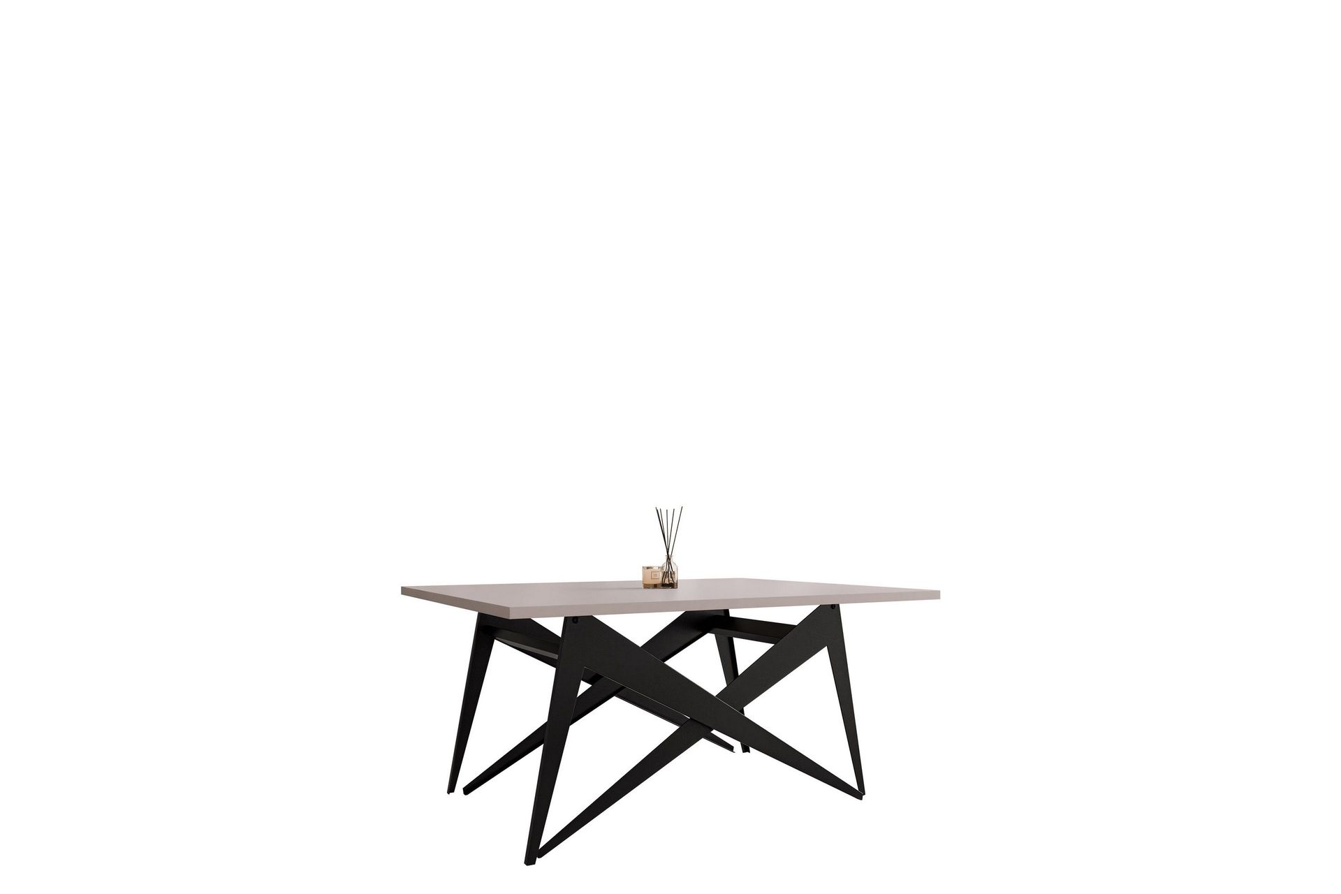 seyloren soffbord 90 cm - svart/beige