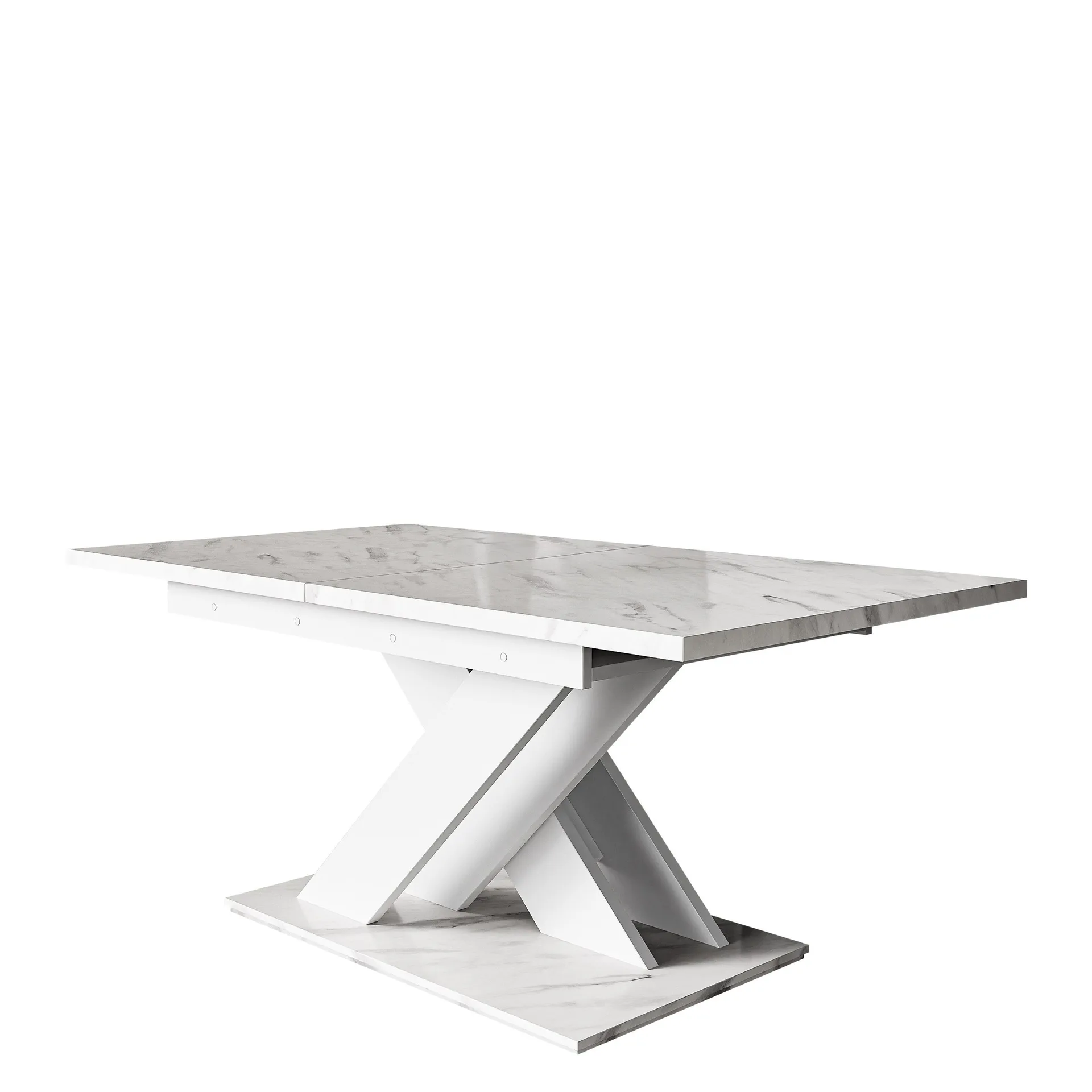 shea förlängningsbart matbord 140-180 cm rektangulär - vit