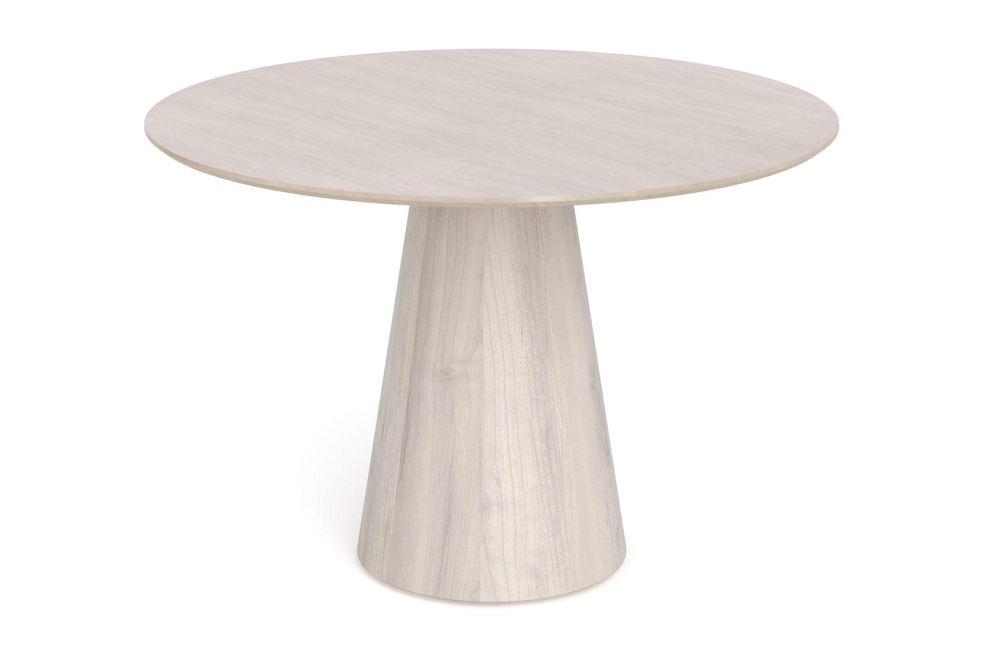 Siena Litet Matbord Runt 110cm Fan&eacute;r - Vitpigmenterat