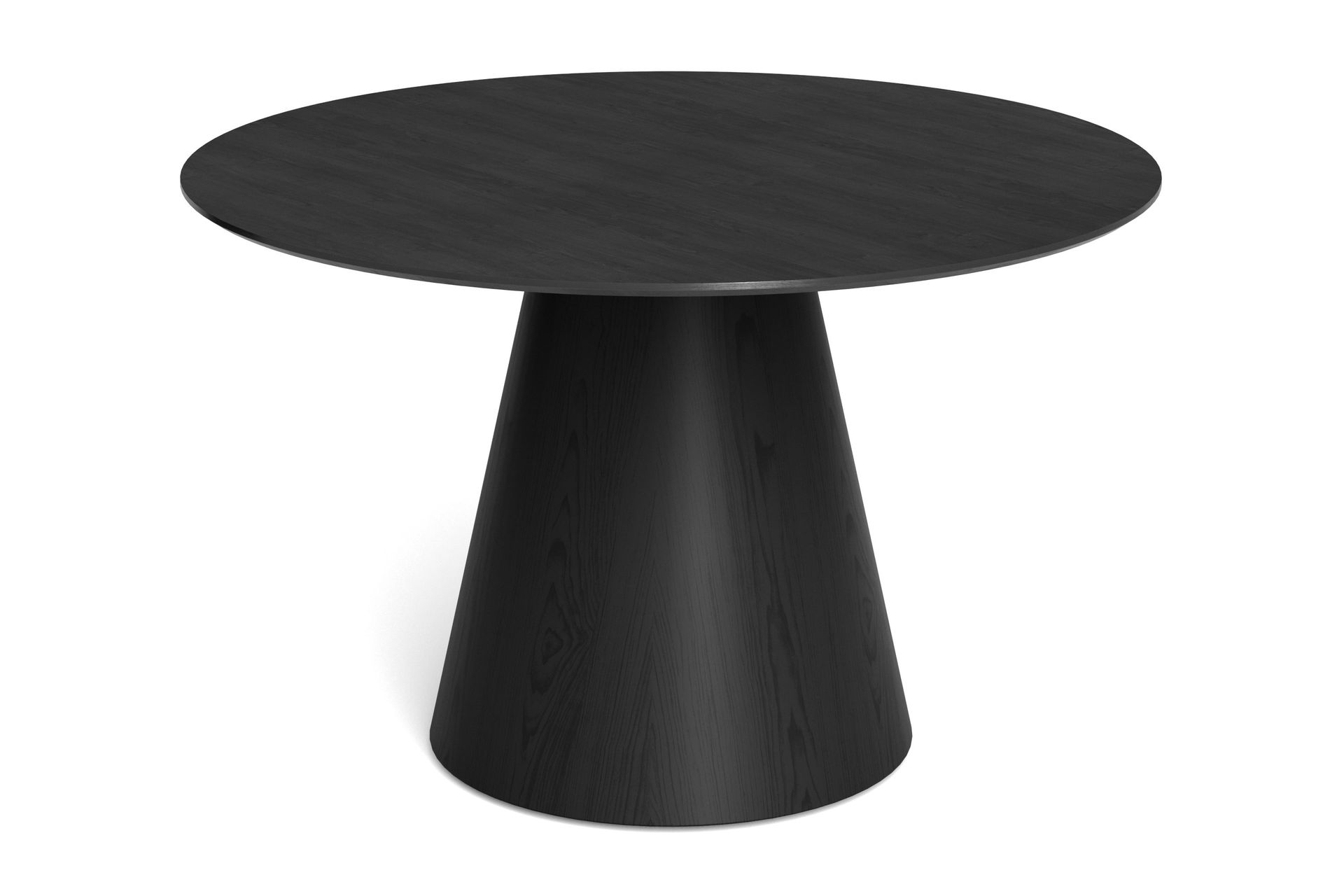 Siena Matbord Runt 130cm Fan&eacute;r - Svart