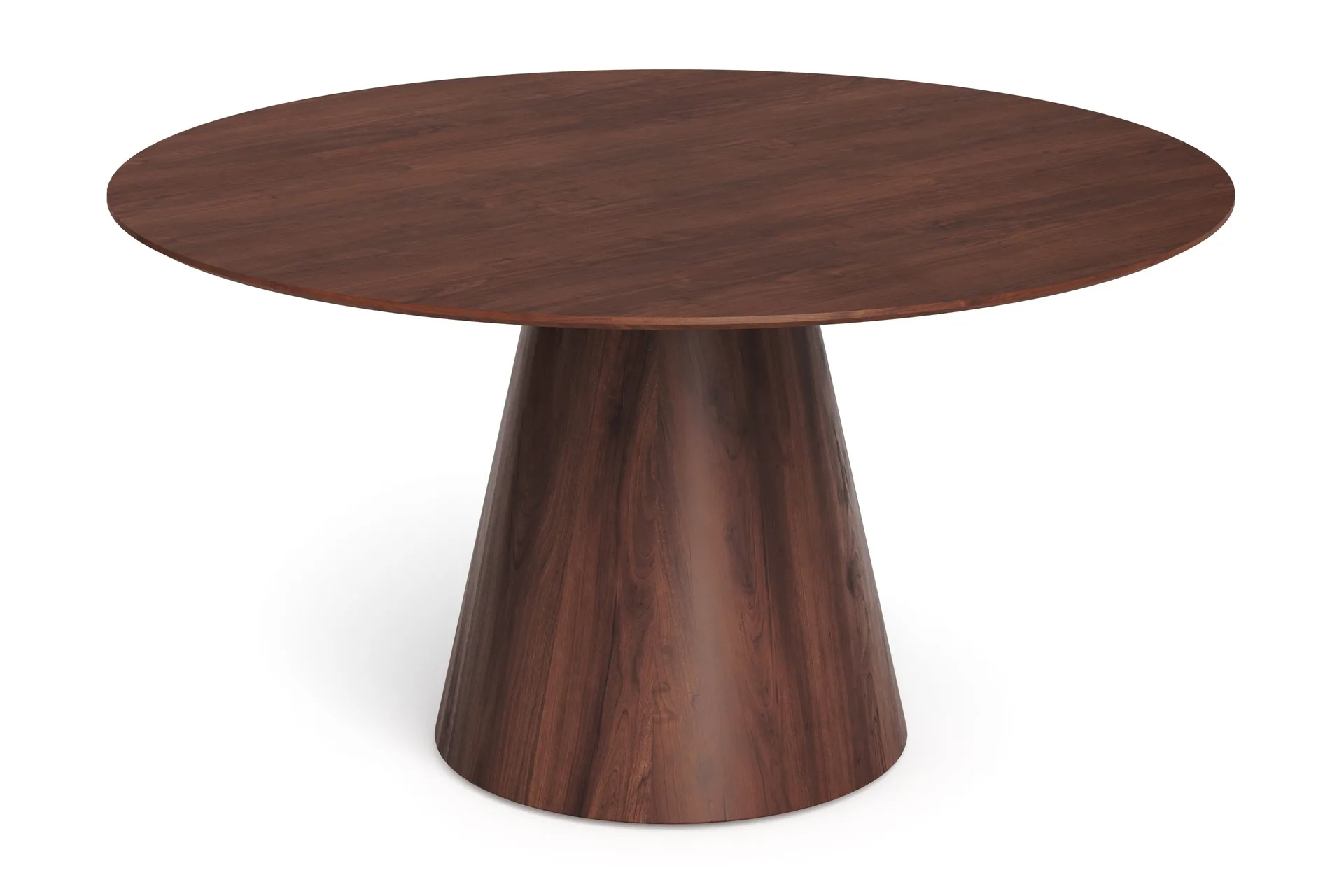 Siena Stort Matbord Runt 150cm Fan&eacute;r - Valn&ouml;t