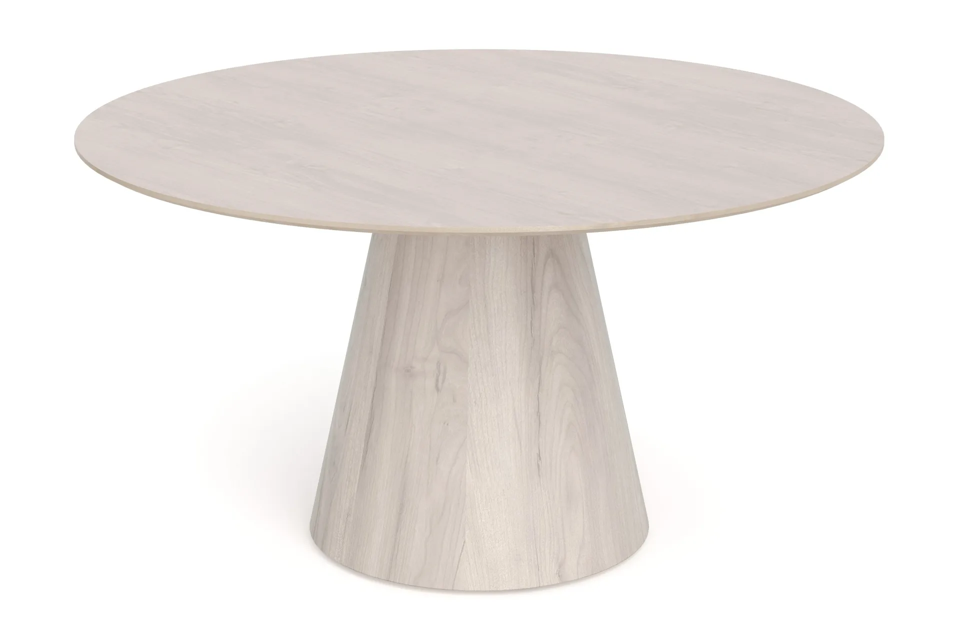 Siena Stort Matbord Runt 150cm Fan&eacute;r - Vitpigmenterat