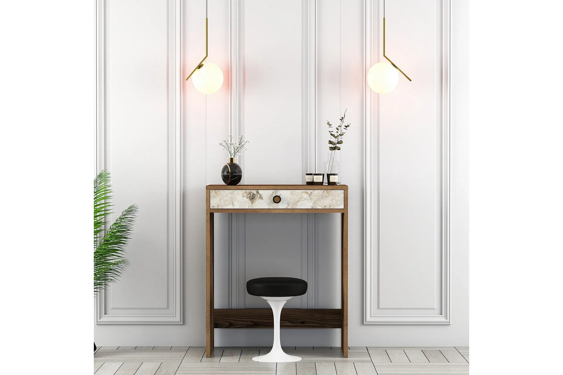 Ameias Sminkbord 70 cm - Marmor