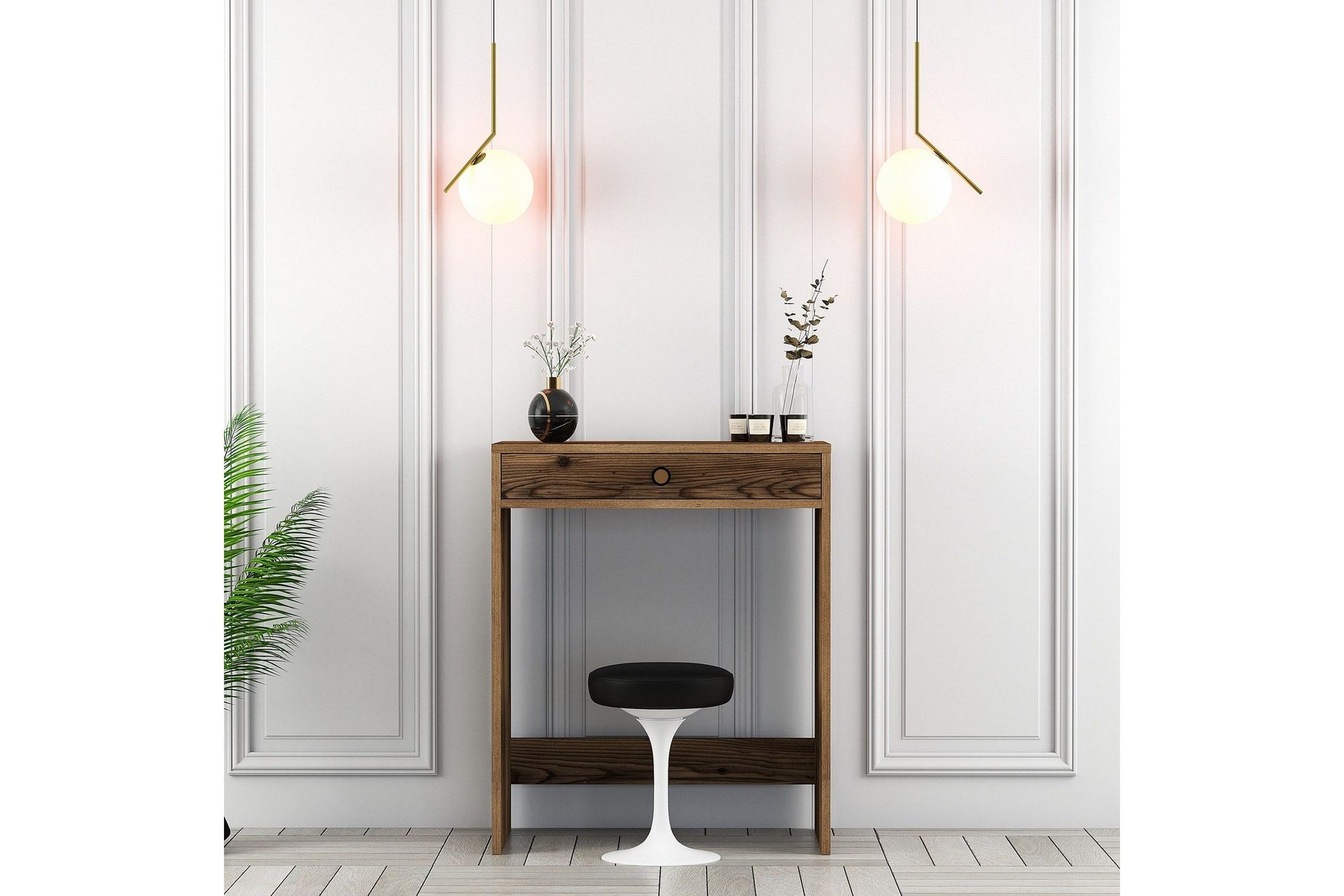 Ameias Sminkbord 70 cm - Valnöt