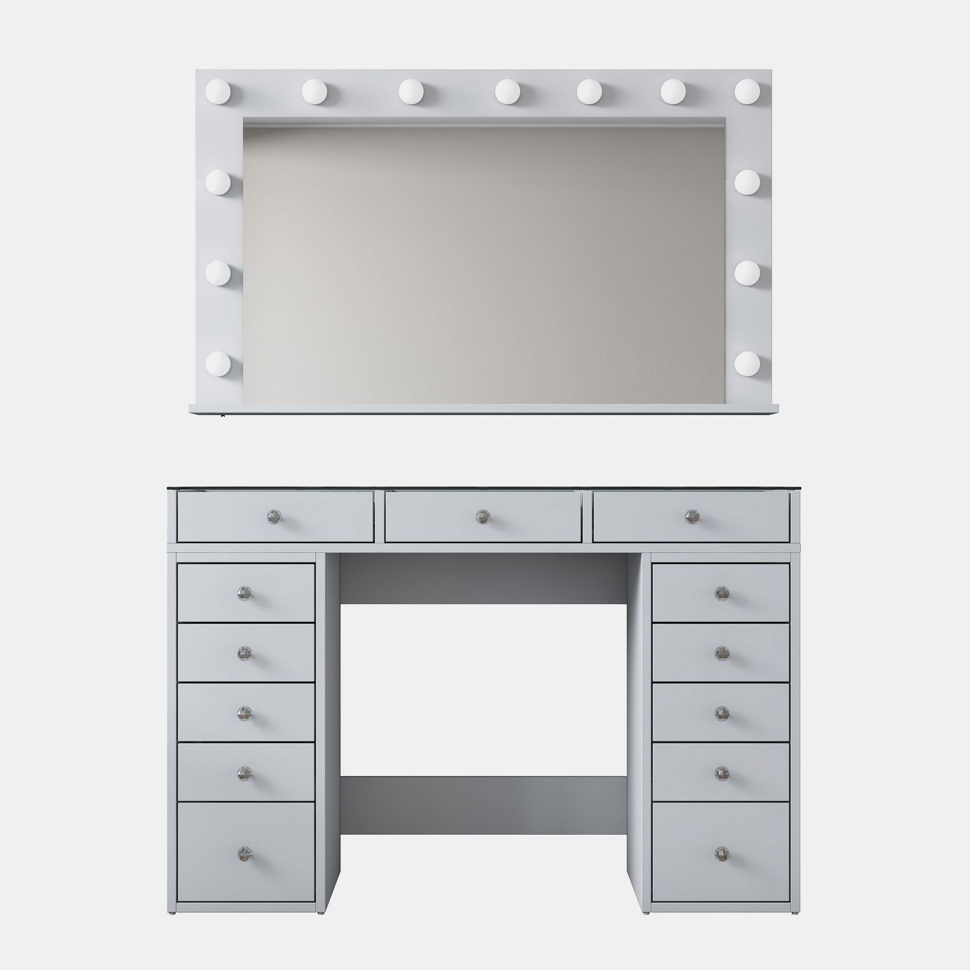 Bralen Sminkbord 120x79,8x44,5 cm - Vit