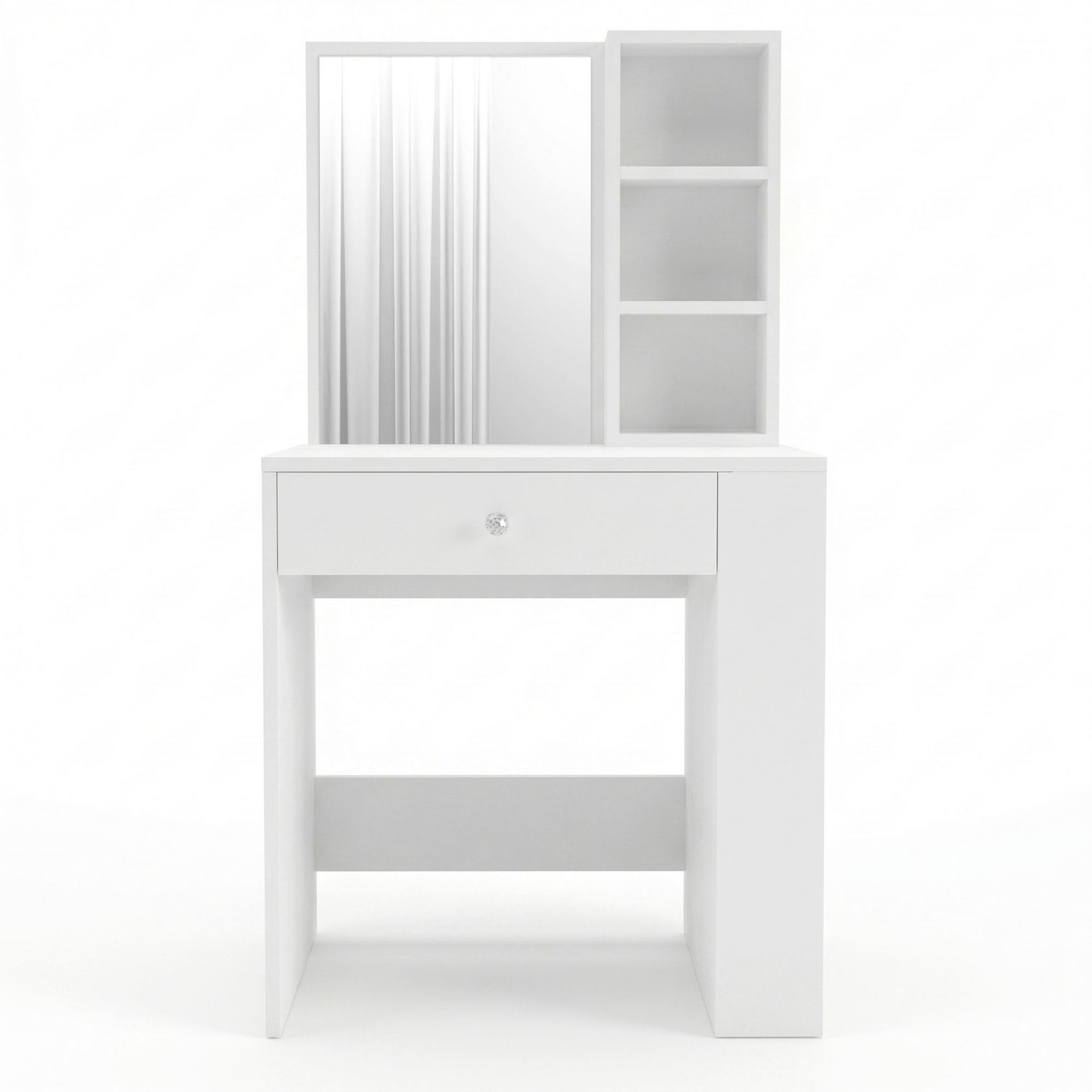 Gravo Sminkbord 69,4x135x40 cm - Vit