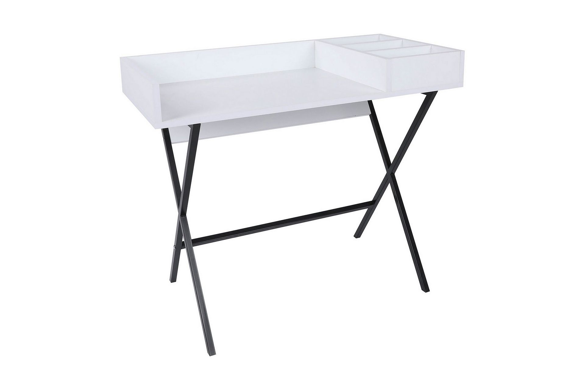 Levents Sminkbord 100 cm - Vit/Svart