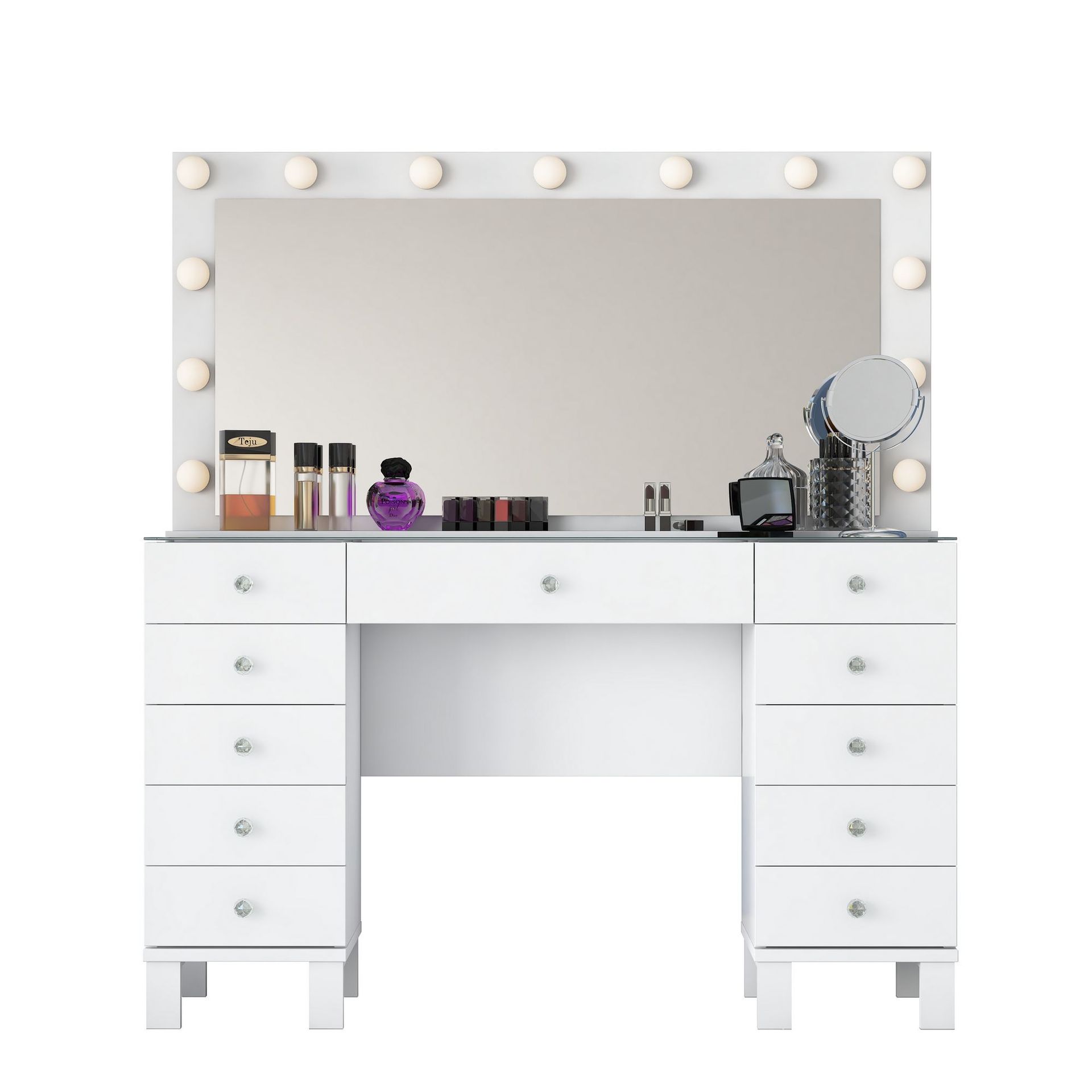 Mardal Sminkbord 120x73,6x40 cm - Vit