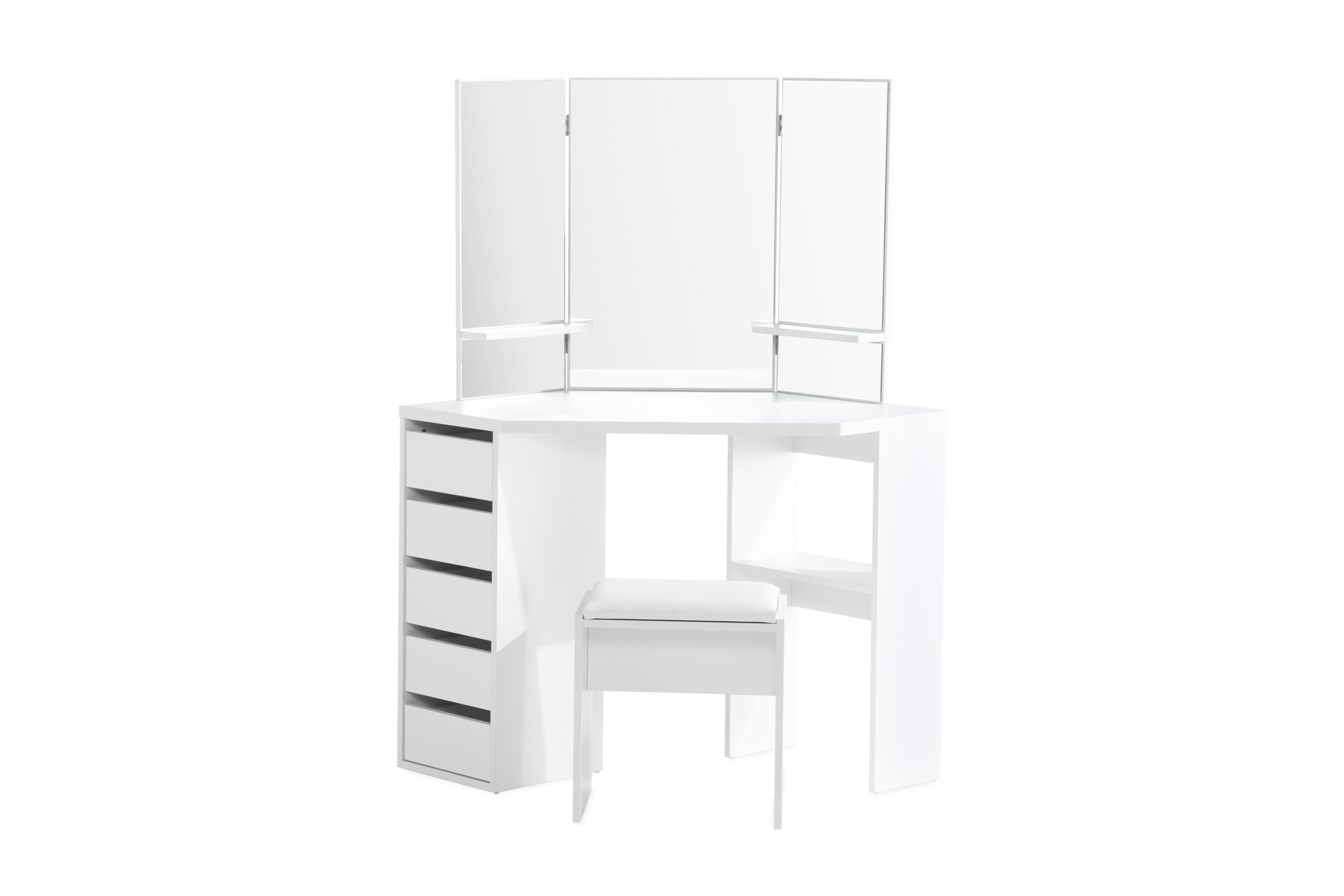 Sminkbord Lycke 114 cm med LED Belysning Vit