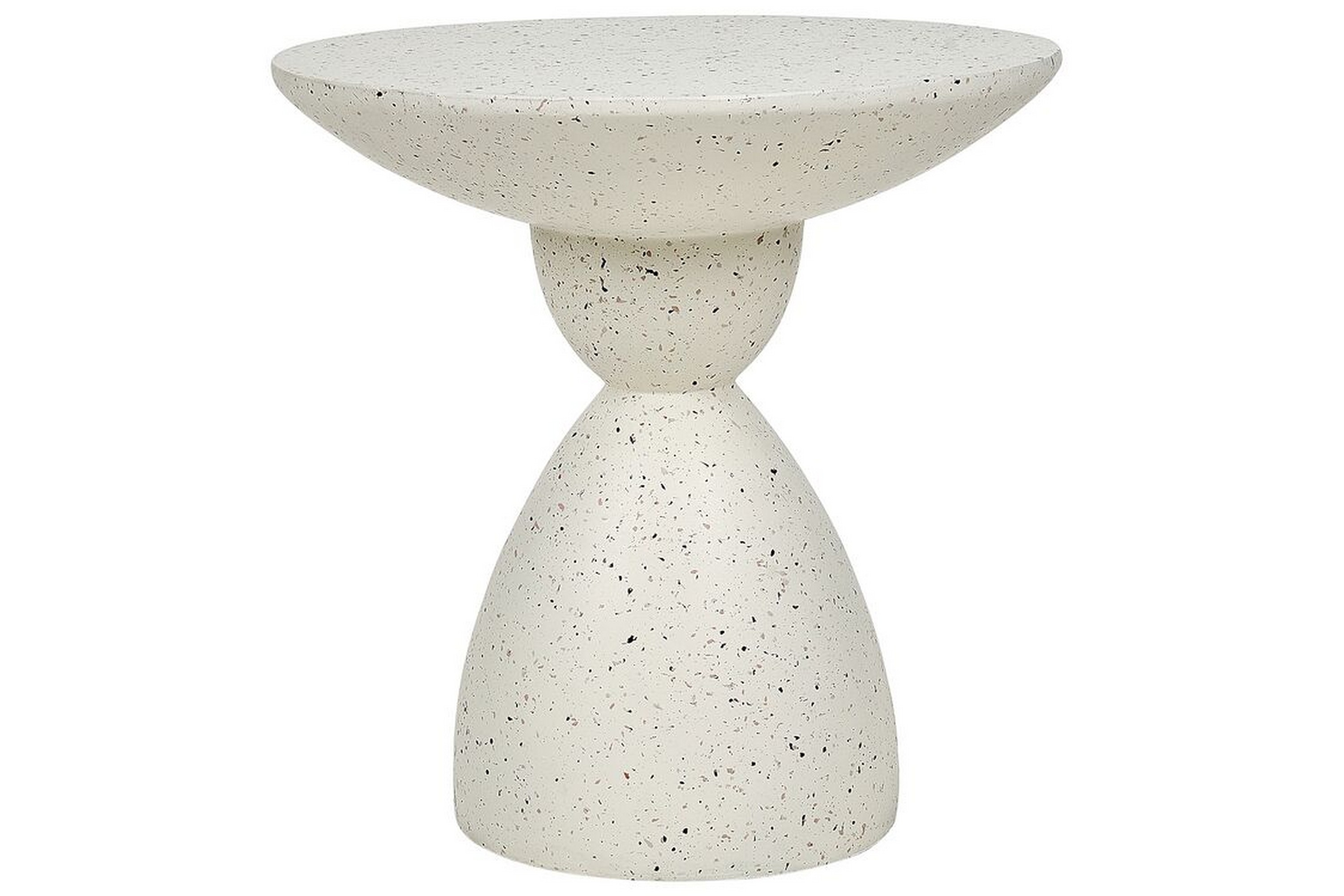 soffbord alezio 50 cm rund - vit