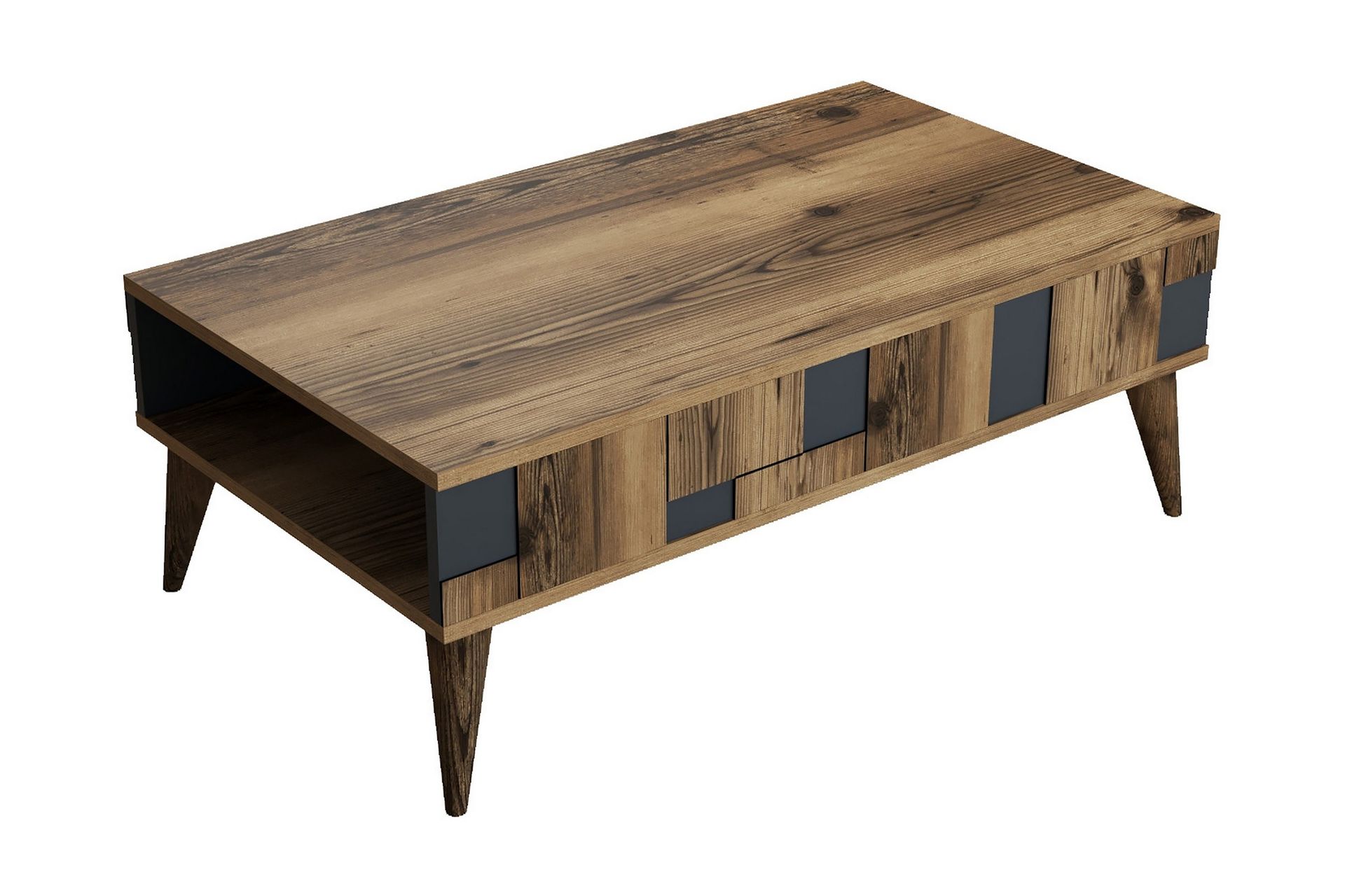 Alsacia Soffbord 105 cm - M&ouml;rkbrun/Antracit