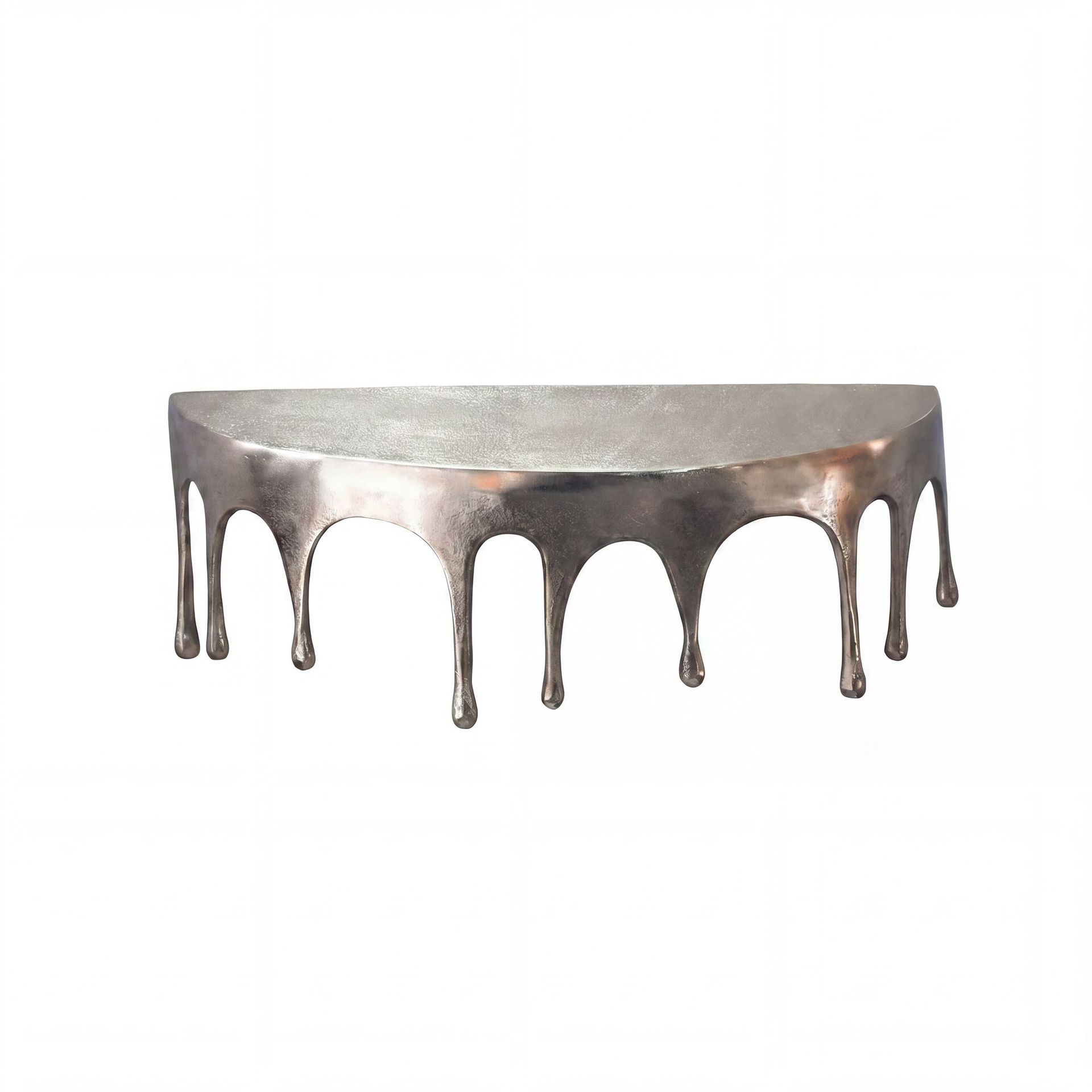 Arvik Vägghylla 60 cm i aluminium med droppdesign - silver