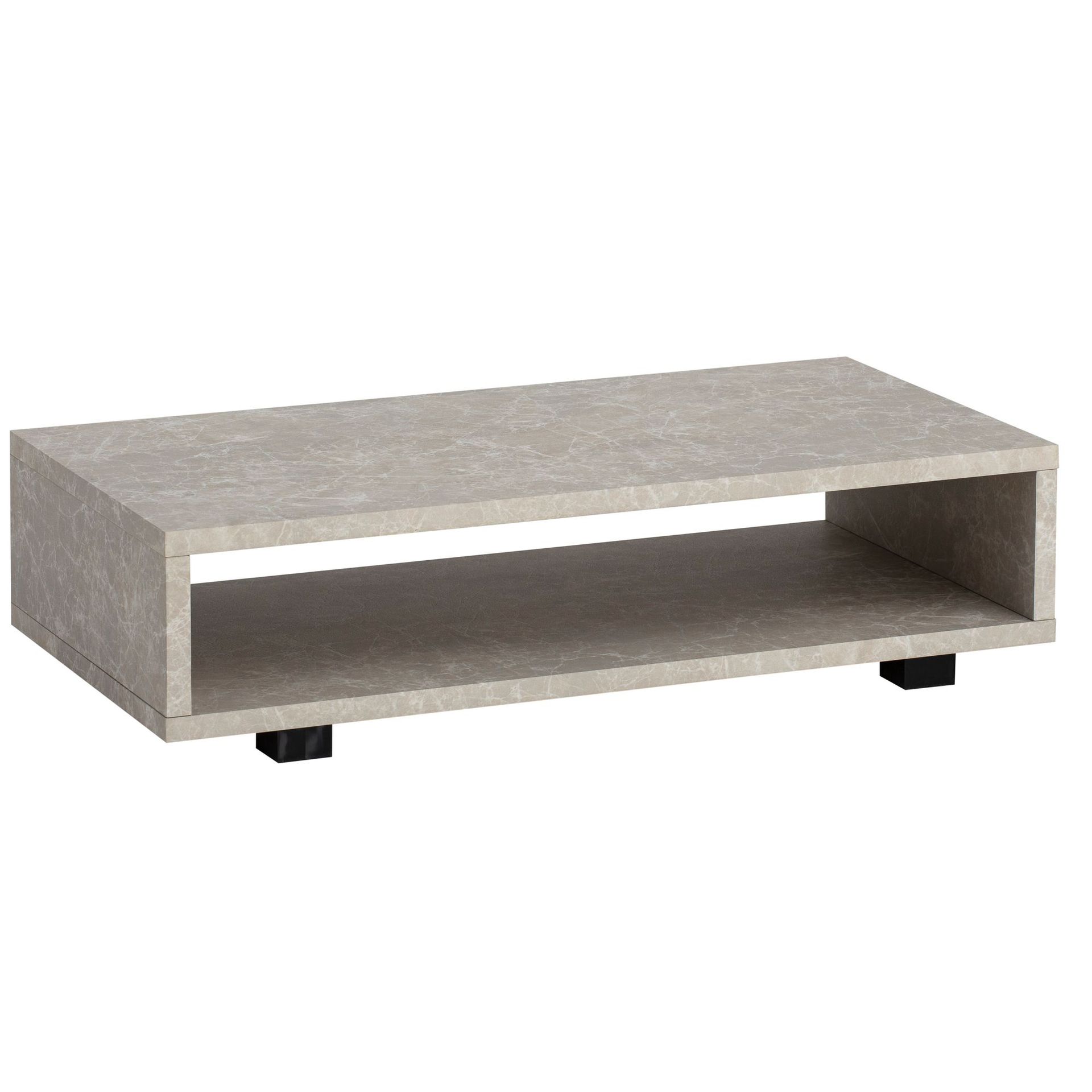 Belaro Soffbord 100 cm - Sandgrå och svart