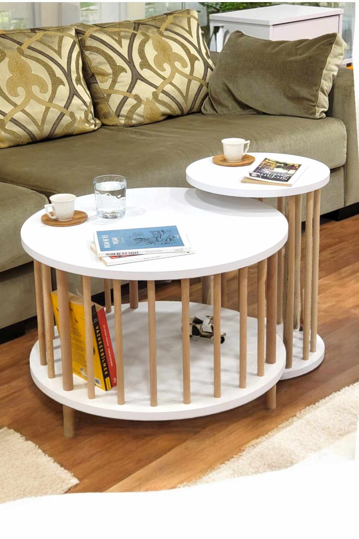 Belvo Soffbordsset 60x43 cm - Vit